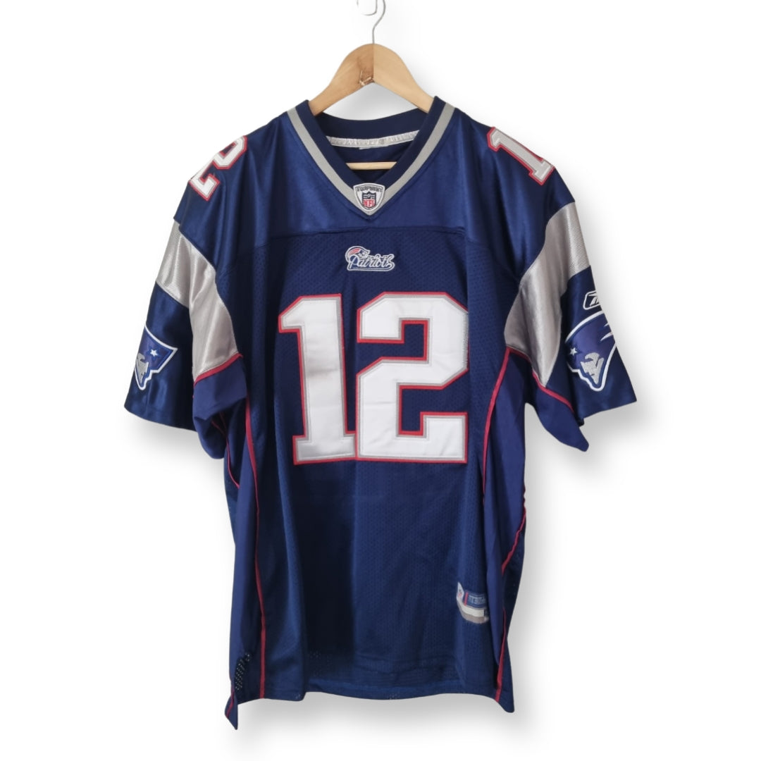 Reebok, Shirts, Authentic Reebok On Field Tom Brady New England Patriots  Blue Football Jersey