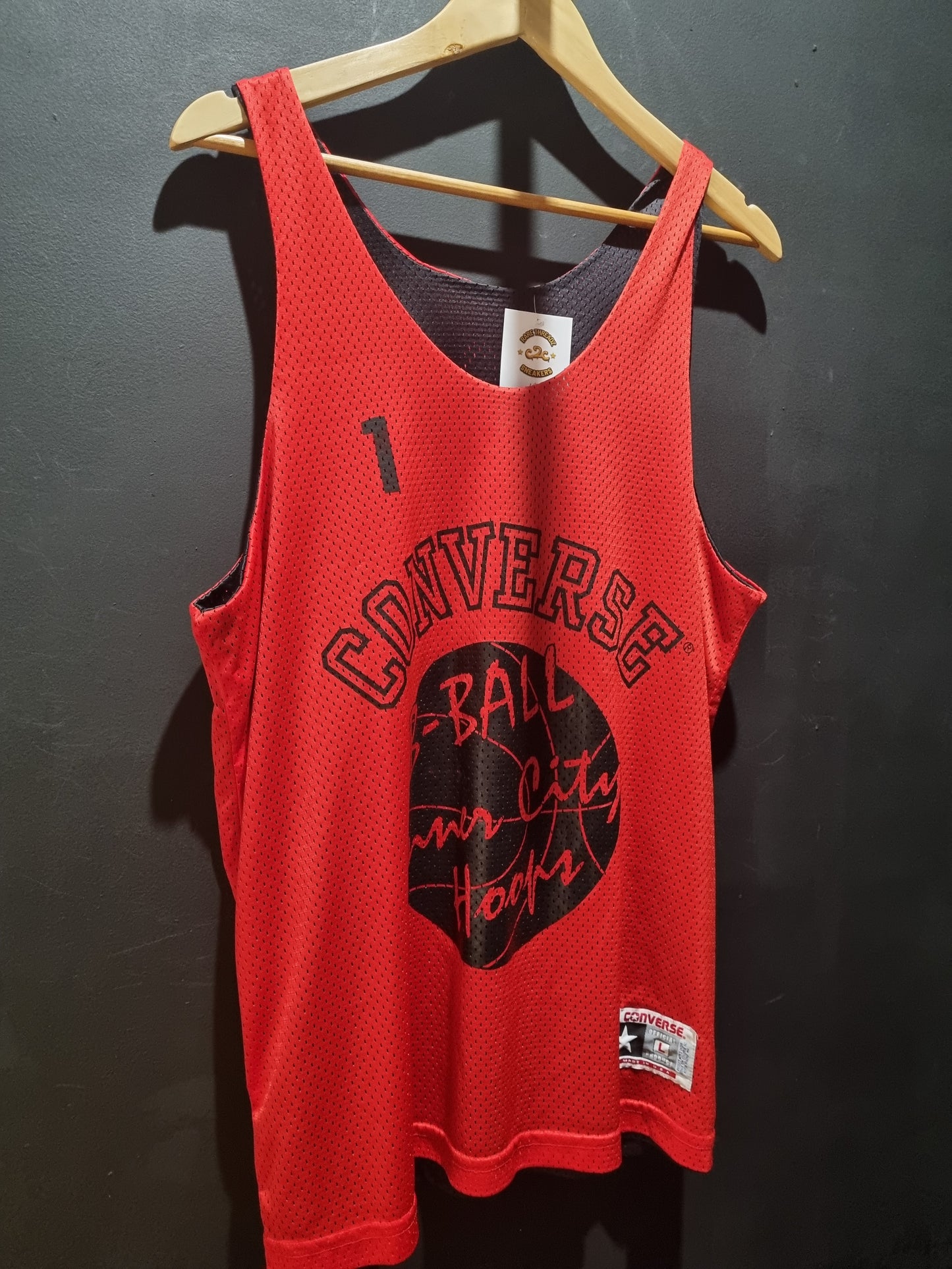 Rare Reversible Converse Bball Hoop Jersey Medium