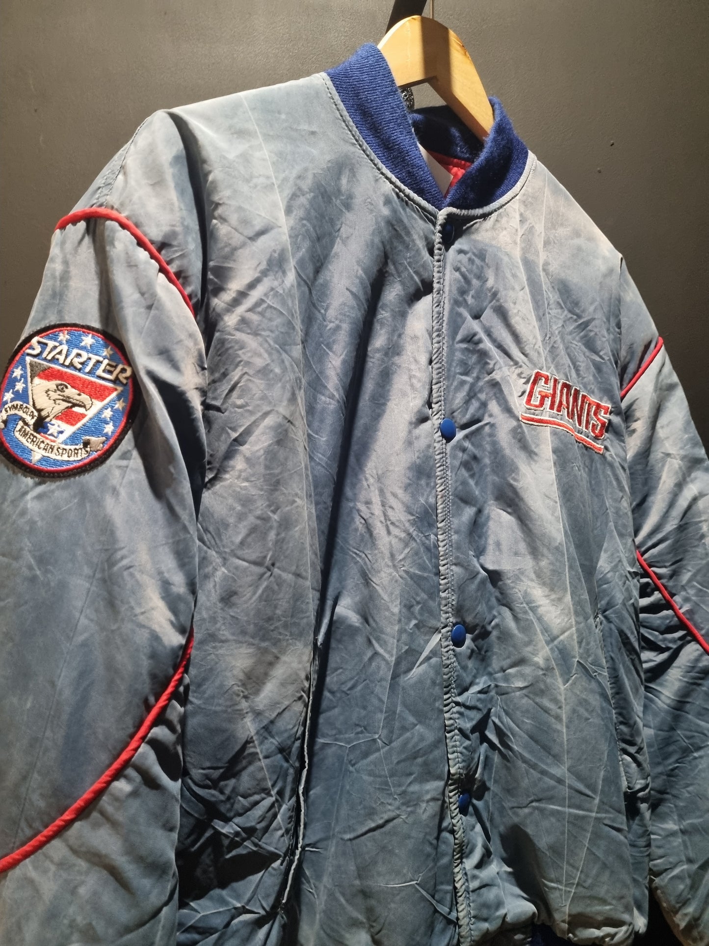 NY Giants Starter Bombers Jacket Medium