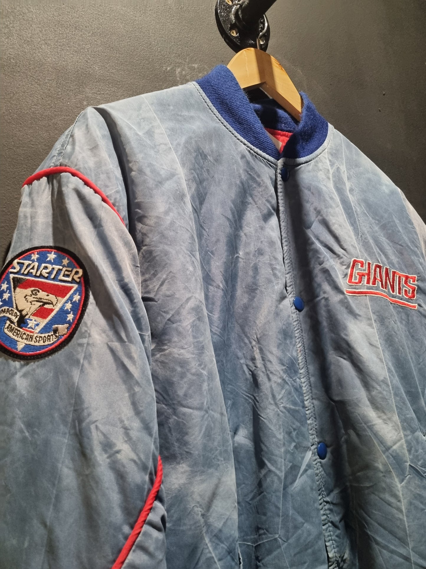 NY Giants Starter Bombers Jacket Medium