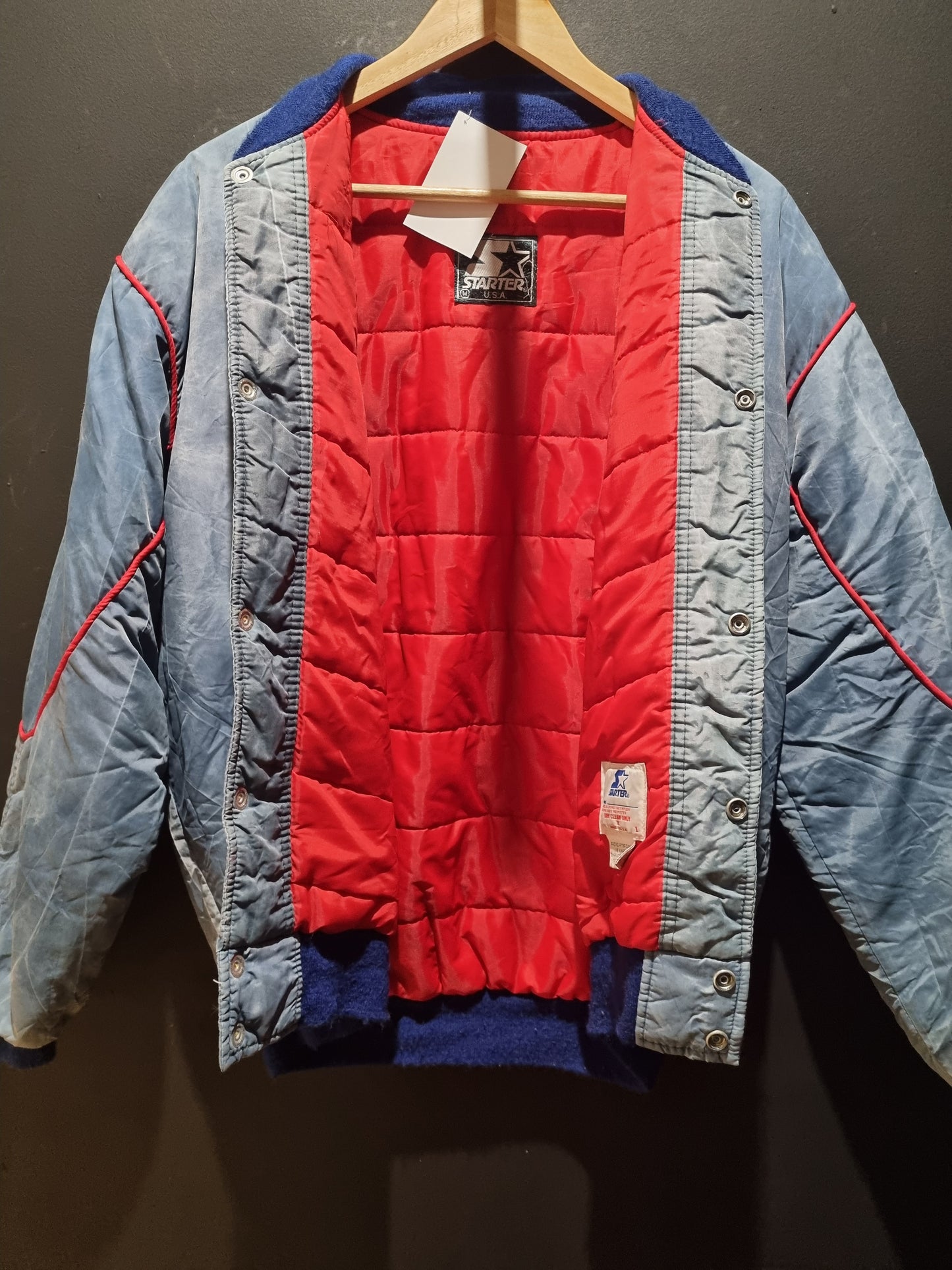 NY Giants Starter Bombers Jacket Medium