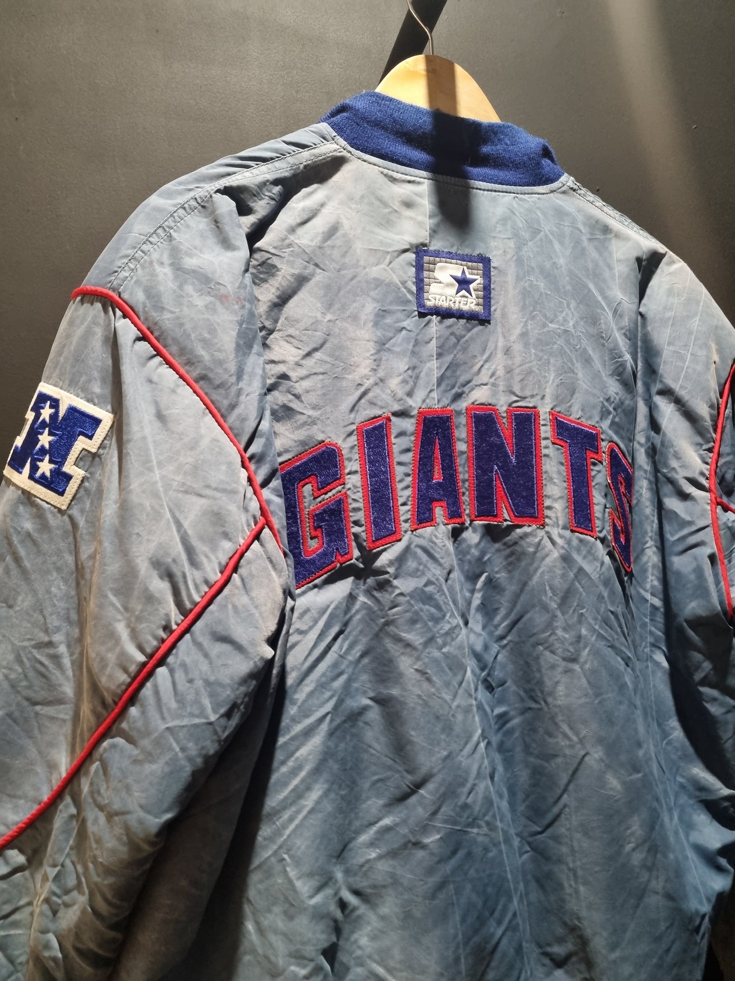 NY Giants Starter Bombers Jacket Medium