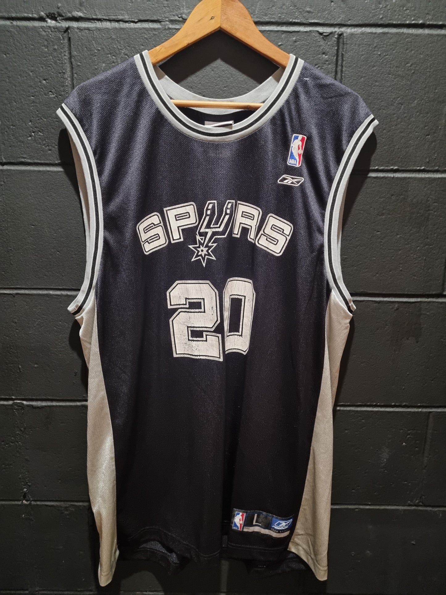 Spurs Manu Ginobili Reebok XL