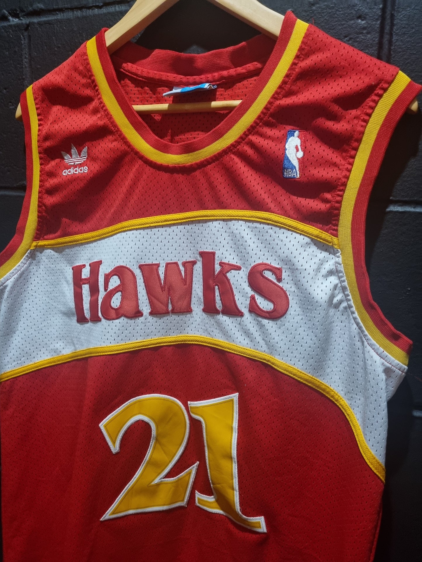 Atlanta Hawks Wilkins Hardwood Classics Adidas Large