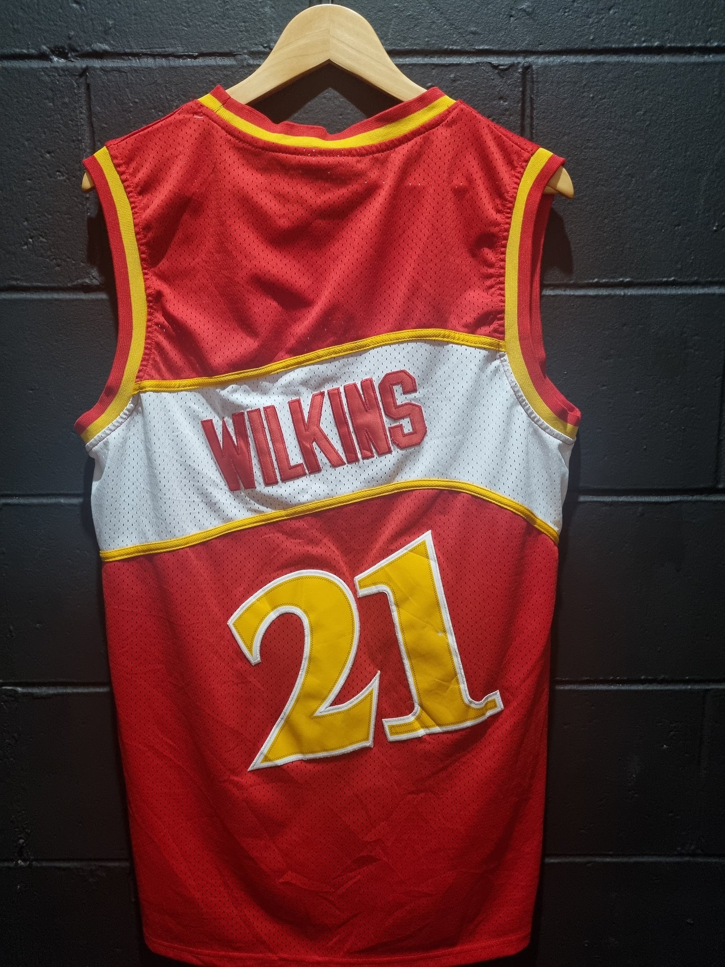 Atlanta Hawks Wilkins Hardwood Classics Adidas Large