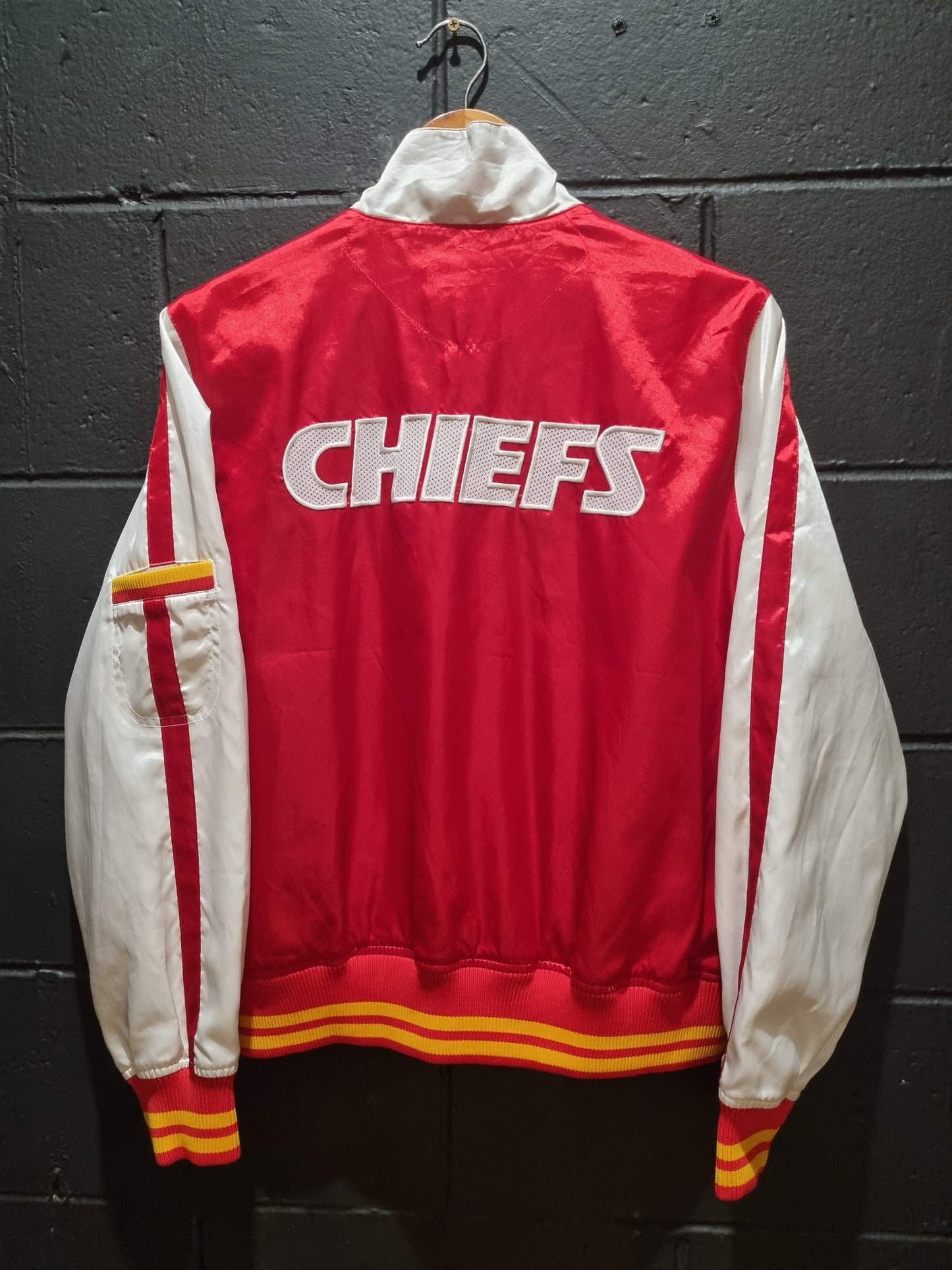 Kansas City Chiefs Reebok Satin Jacket Women Large