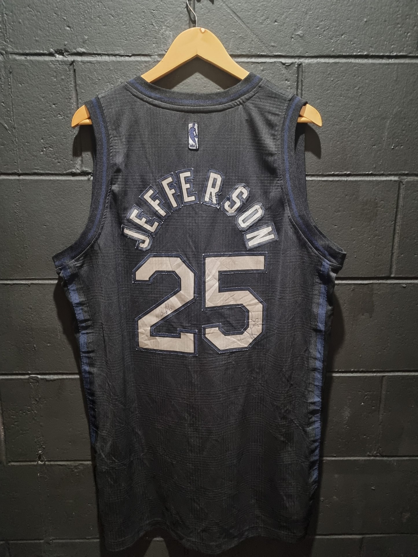 Utah Jazz Jefferson Signed Adidas XXL