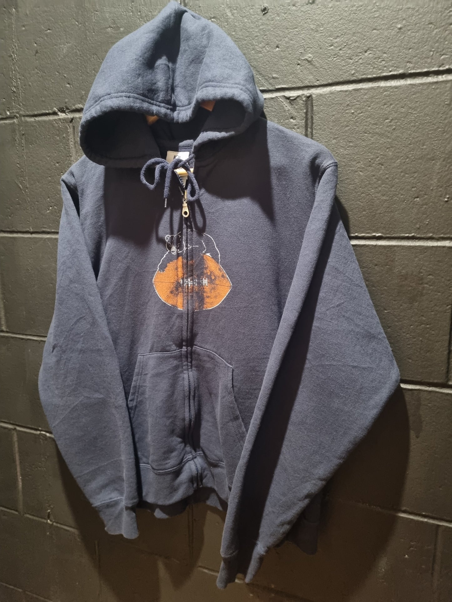 Chicago Bears Zippered Hoodie Youth XL / Adult Small