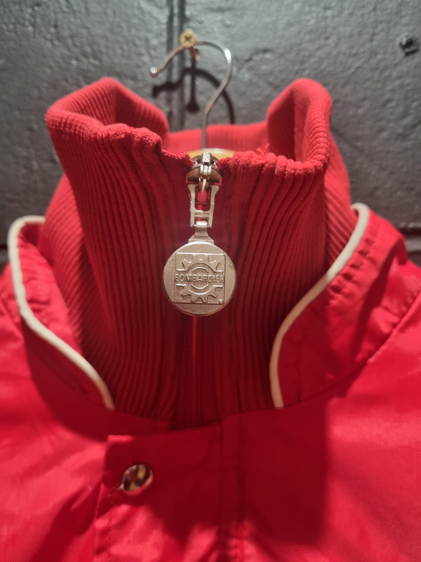 Vintage Ski Doo Formula Bombardier Snowmobile Racing Jacket Small