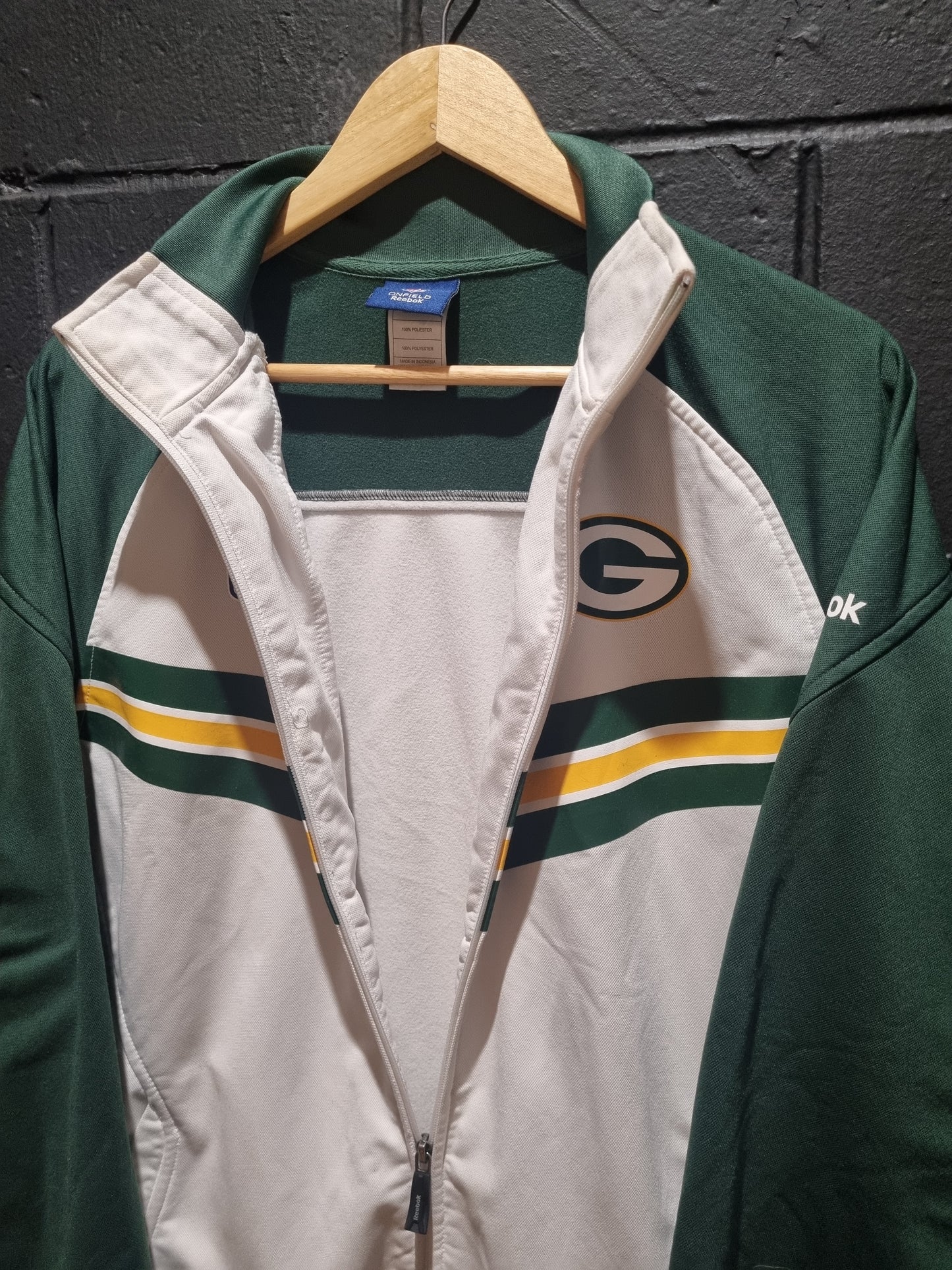 Green Bay Packers Reebok Jacket Medium