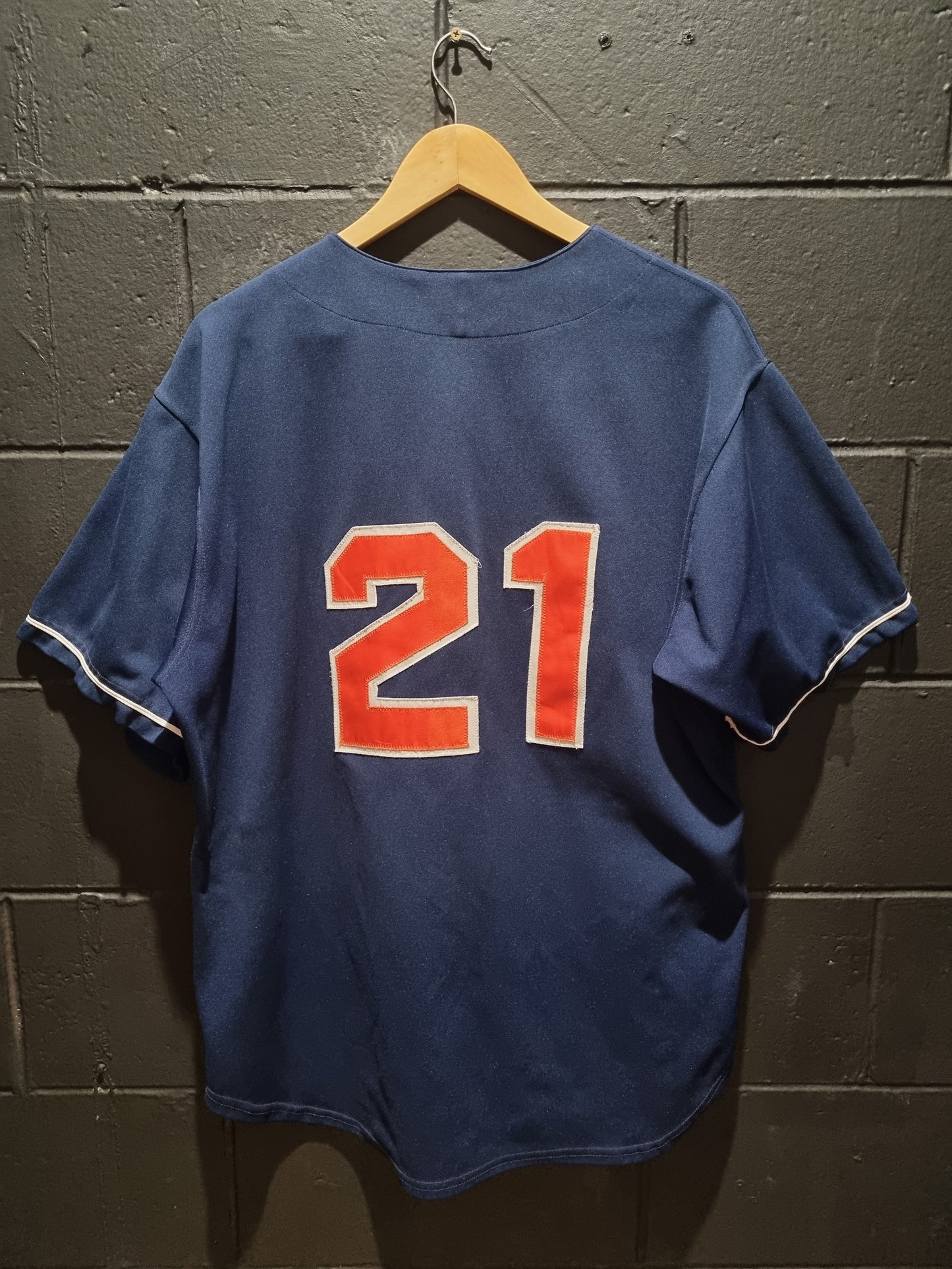 Chiefs Custom Made Baseball Ball Jersey Large
