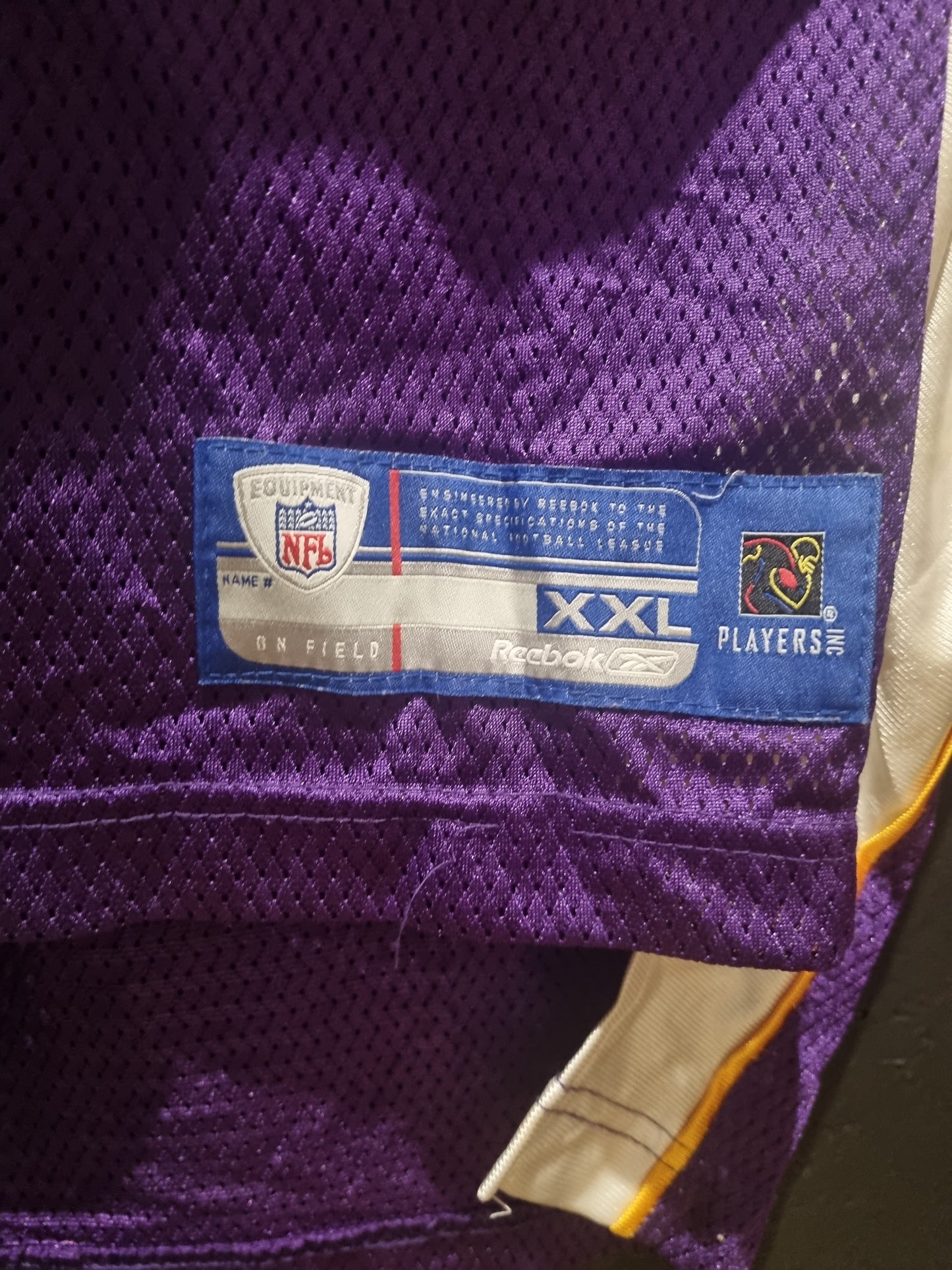 Minnesota Vikings B. Johnson Reebok XXL