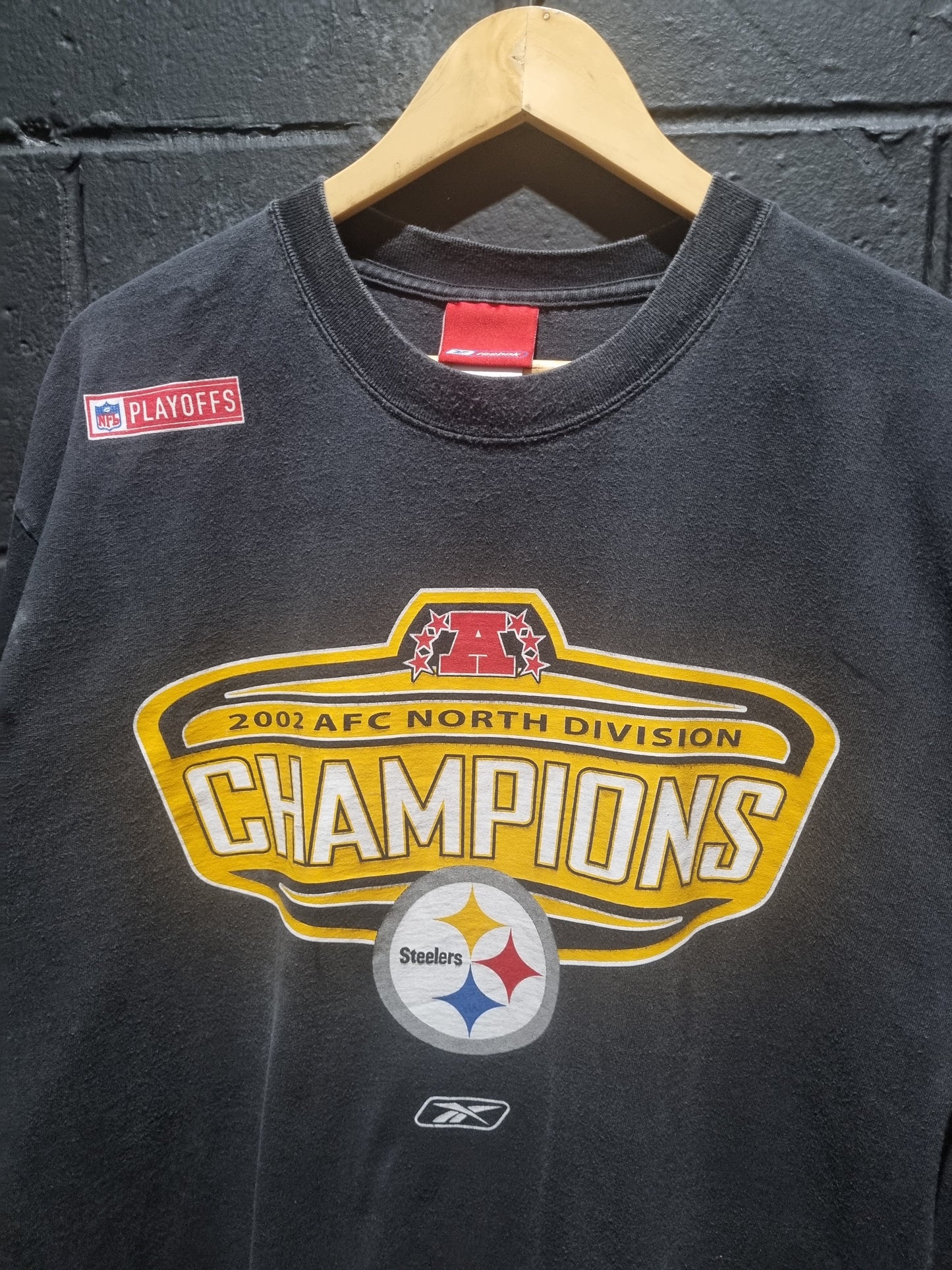 Steelers 2002 AFC North Division Champions Reebok XL