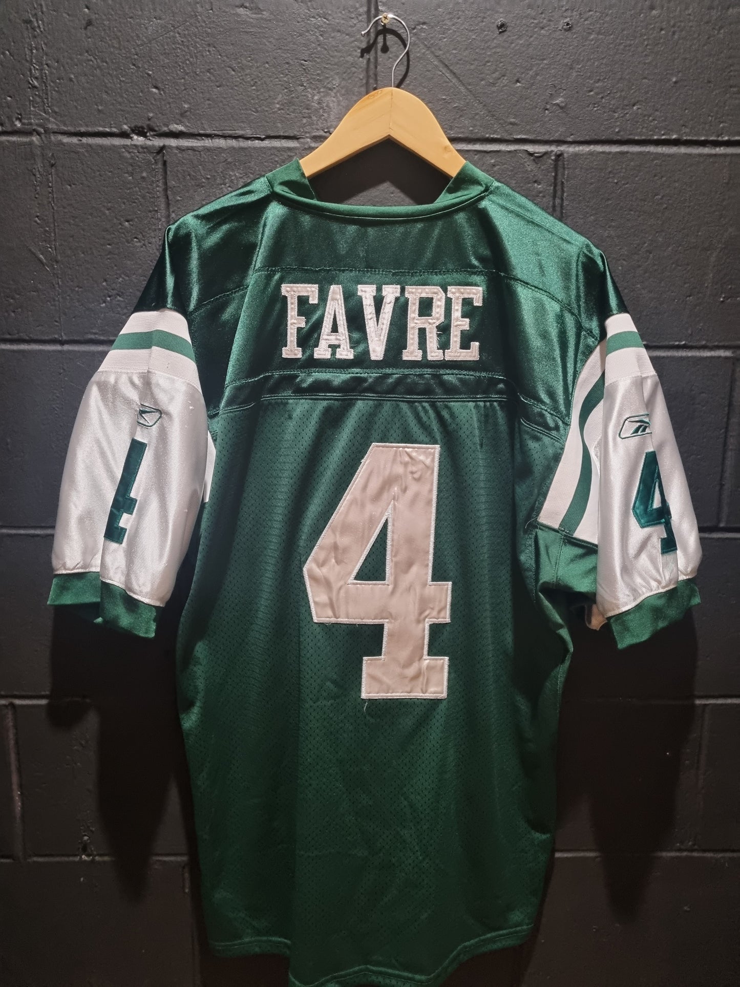 New York Jets Favre Reebok XL
