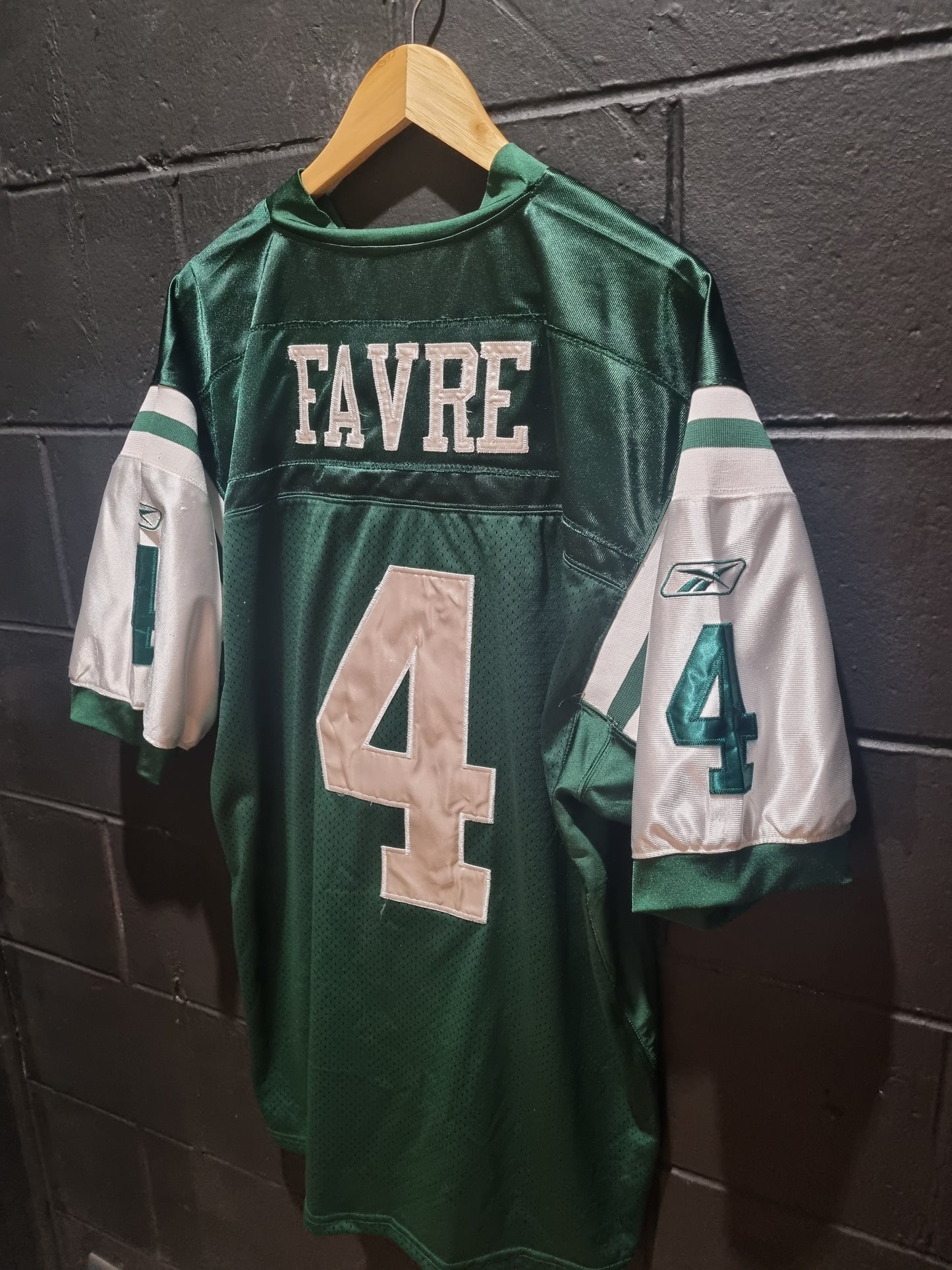 New York Jets Favre Reebok XL