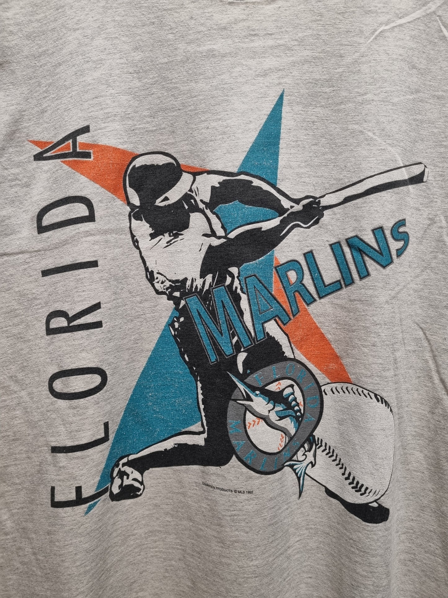 True Vintage Florida Marlins 1992 Heavy Weight Hanes XL