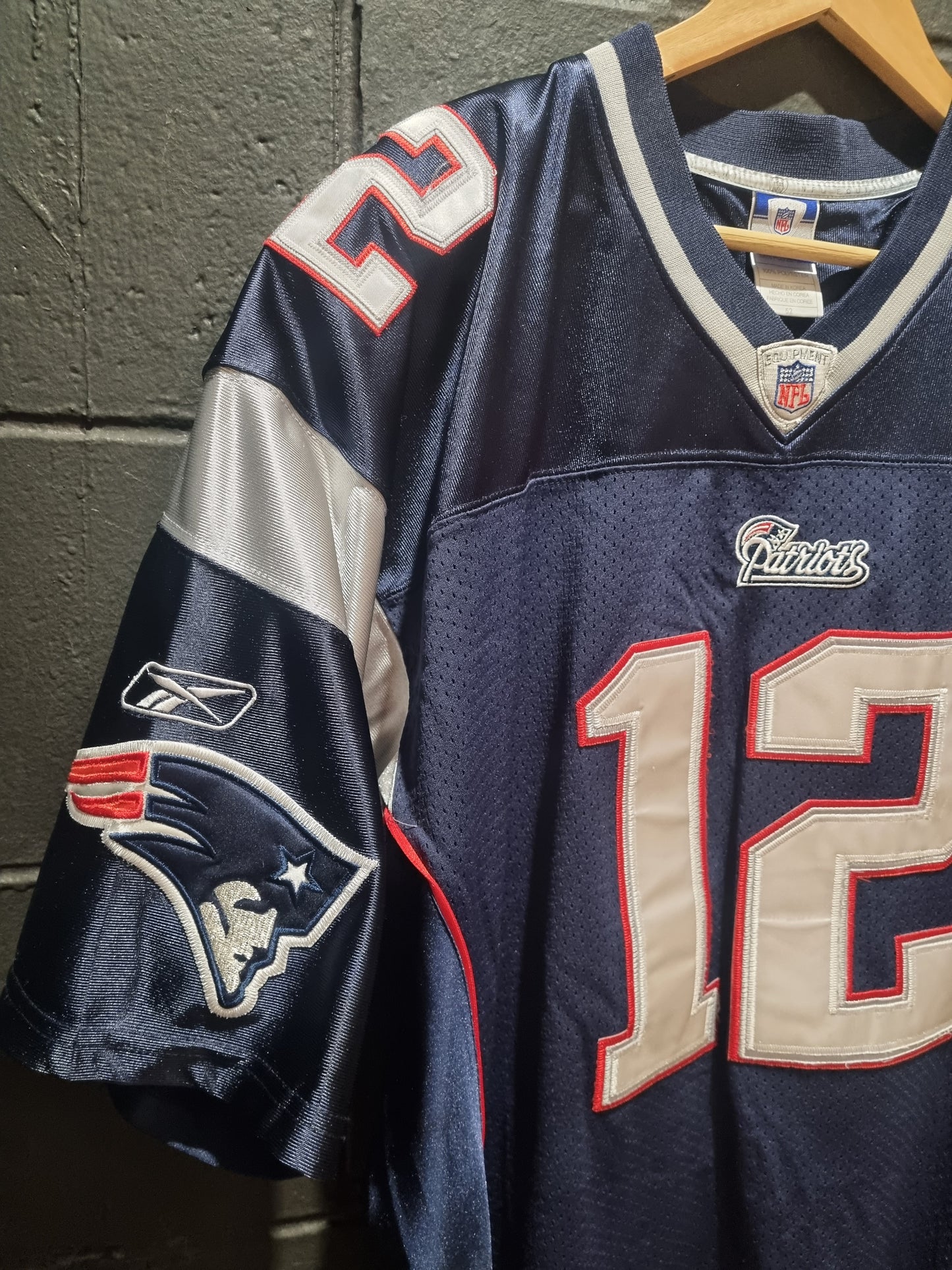 New England Patriots Tom Brady Super Bowl XLII Reebok XL