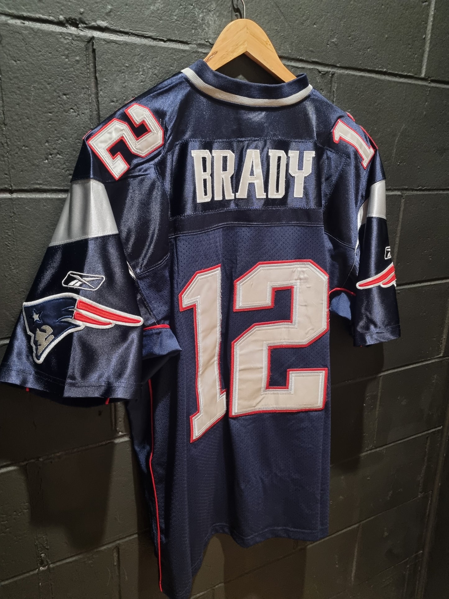 New England Patriots Tom Brady Super Bowl XLII Reebok XL