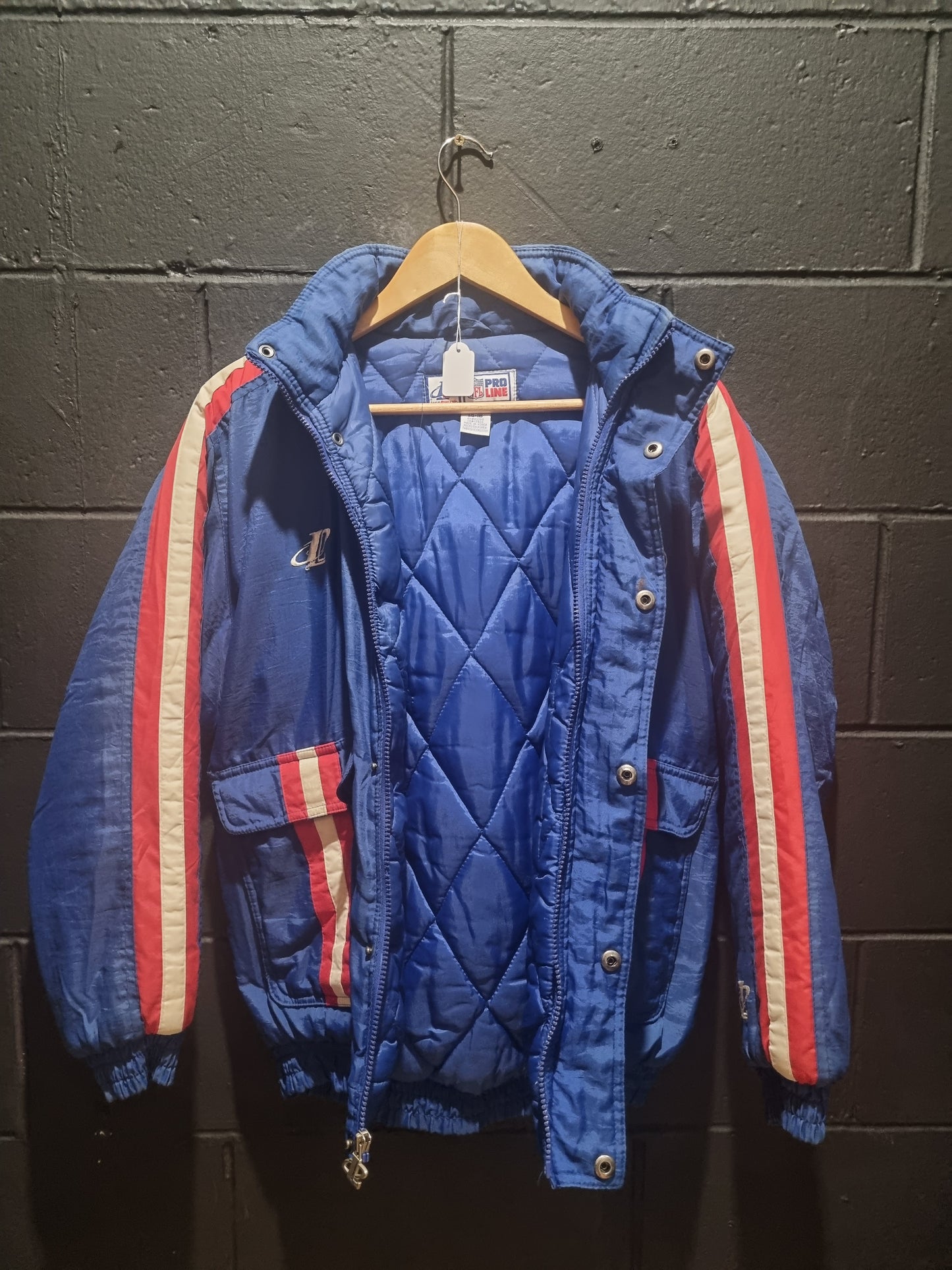 Buffalo Bills Authentic Logo Athletic ProLine Oversized Puffer Jacket Youth Large 14/16