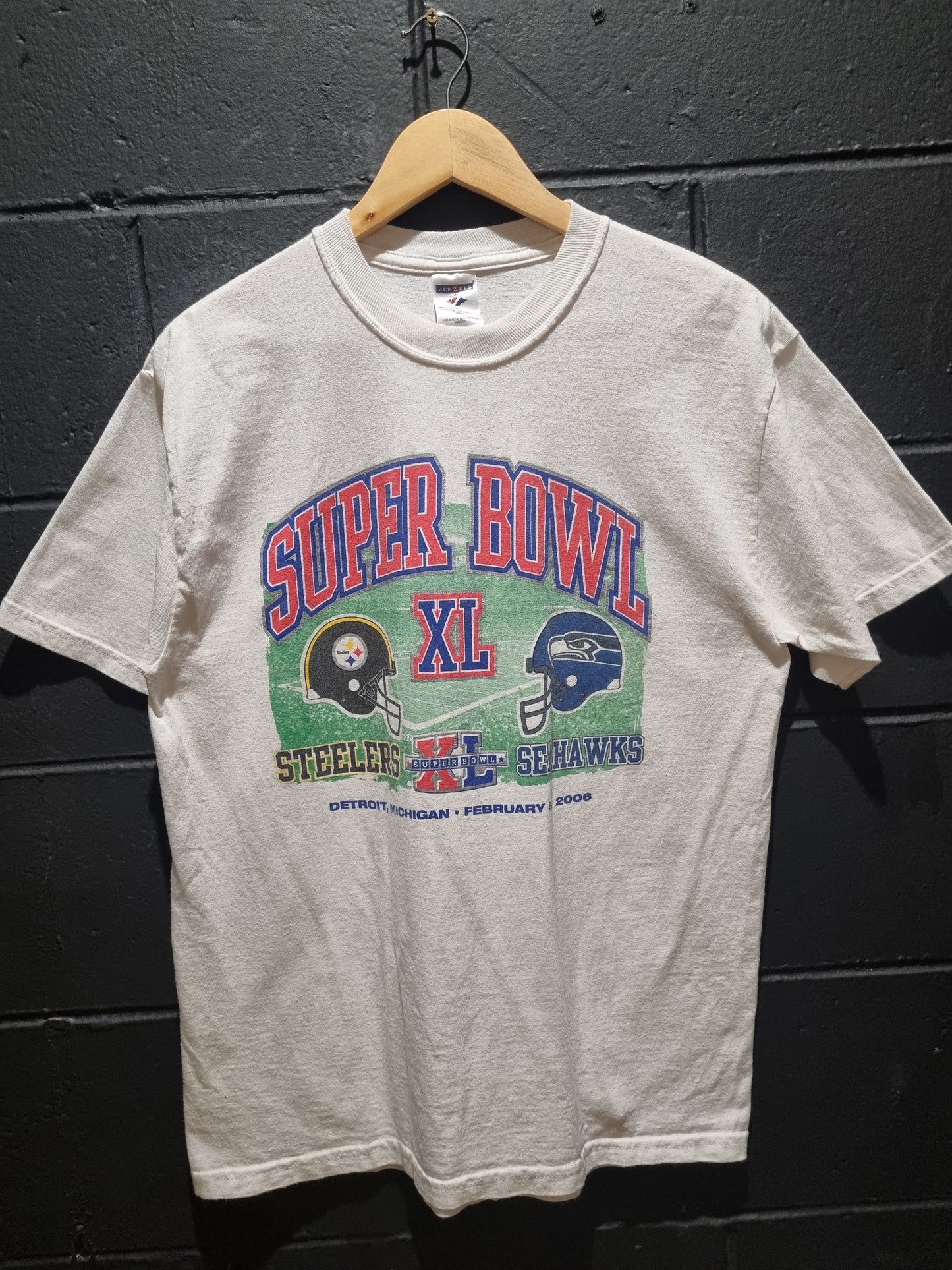 Steelers vs Seahawks Superbowl XL 2006 Jerzees Youth XL