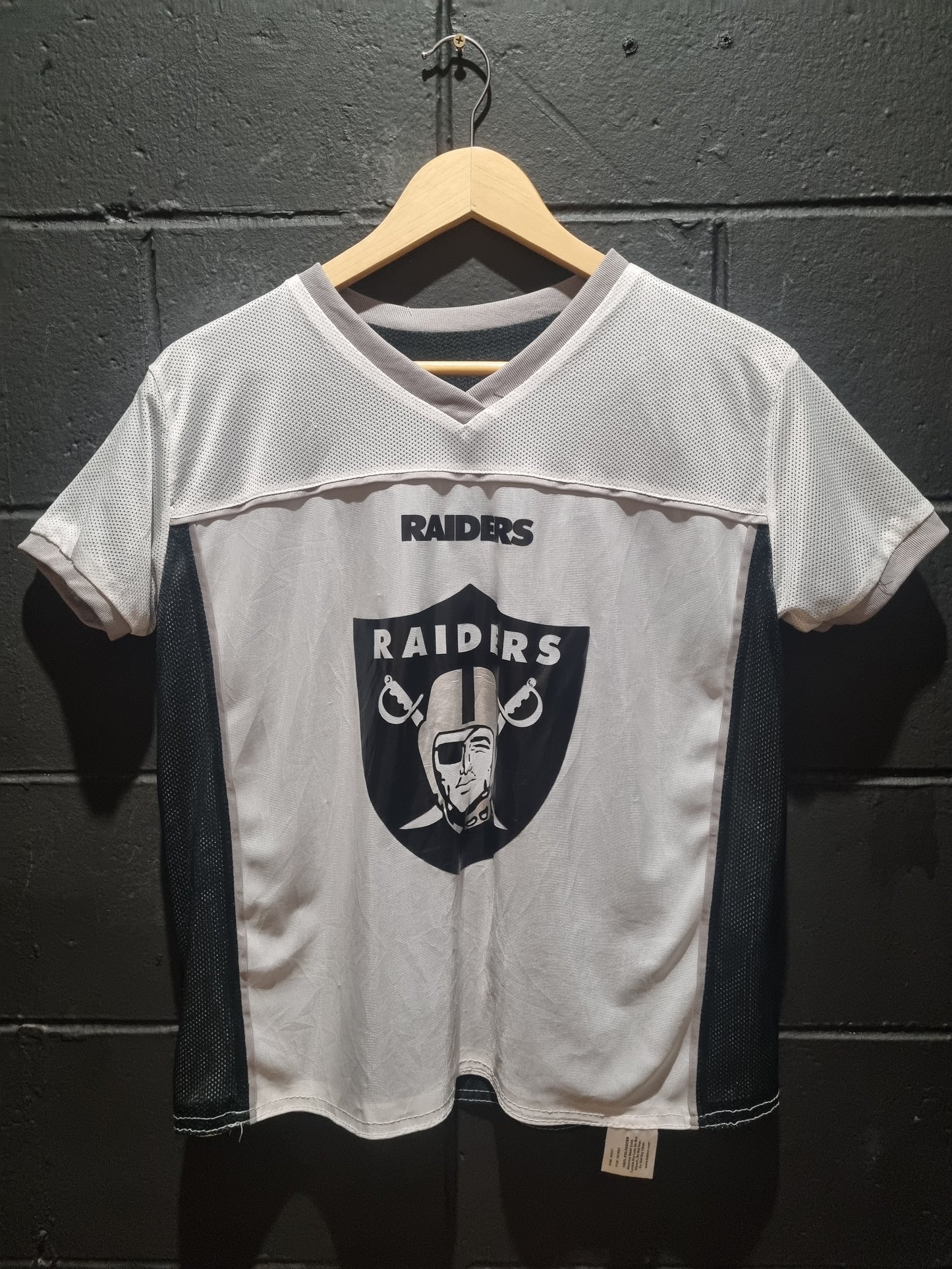 Oakland Raiders Cropped Reversible Jersey Medium