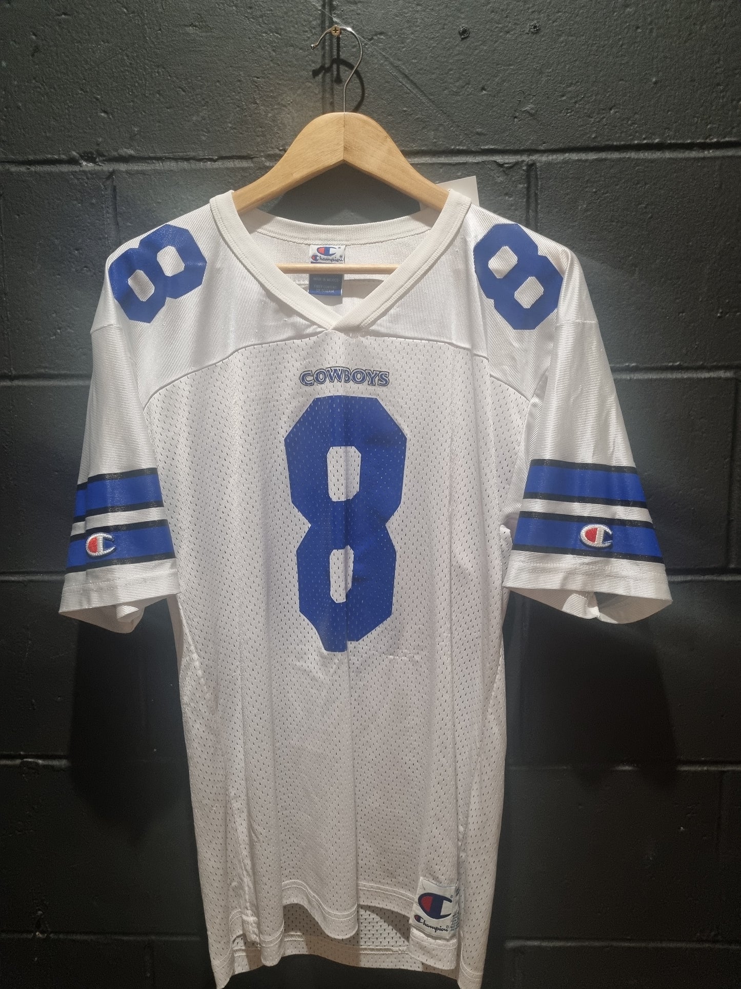 Rare Dallas Cowboys Aikman Champion Made in Mexico Medium