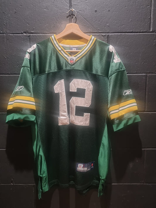 Green Bay Packers Aaron Rodgers On Field Reebok XL