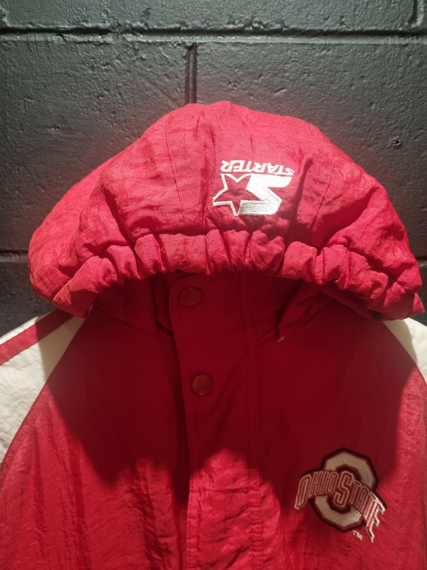 True Vintage Ohio State Buckeyes Starter Oversized Puffer Jacket Medium