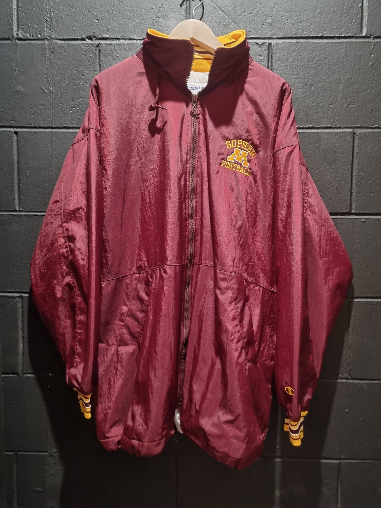 Minnesota Golden Gopher Football Champion Heavy Weight Oversized Jacket 2XL