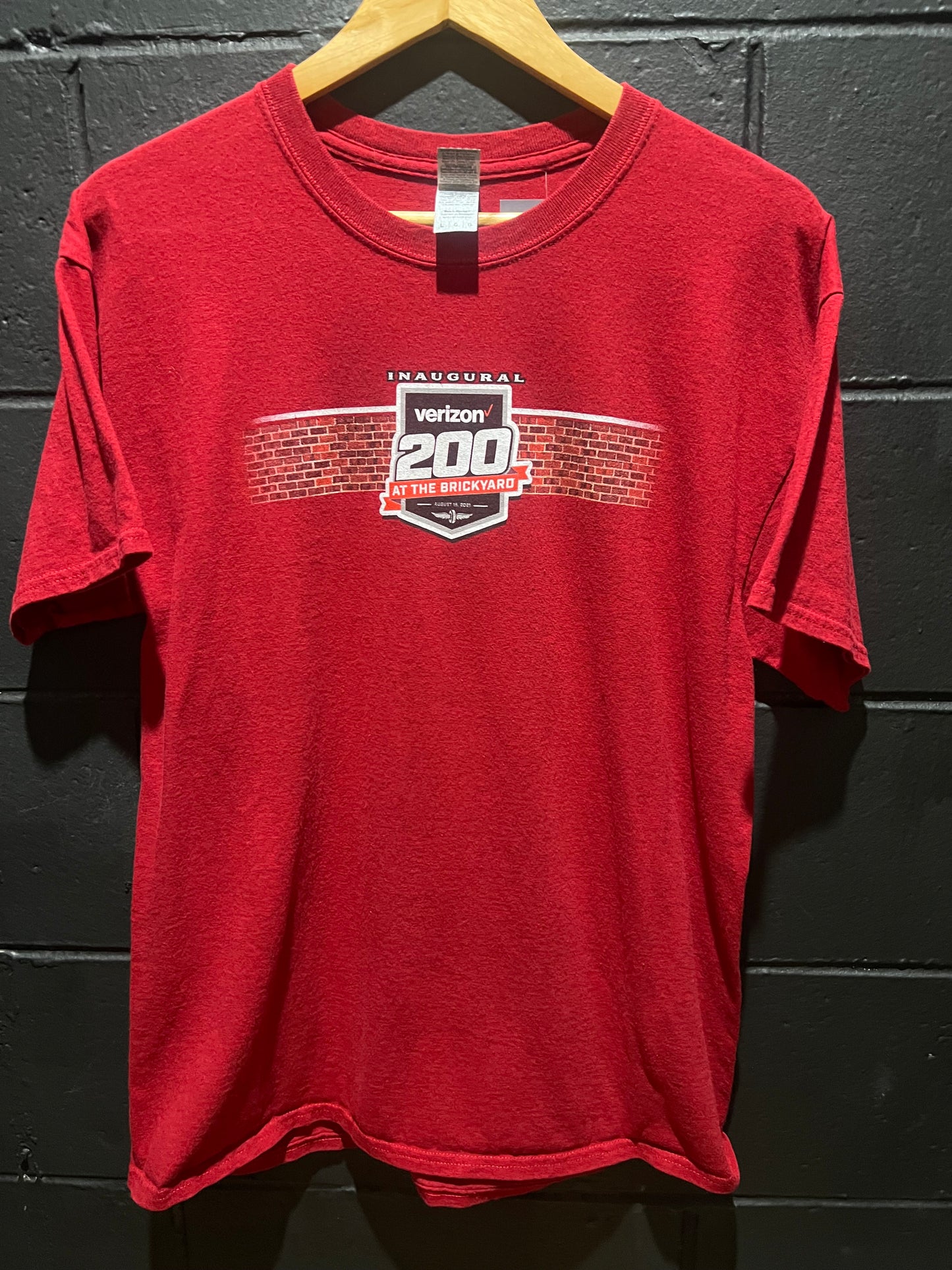 Verizon 200 at the brickyard 2021 T-shirt Large