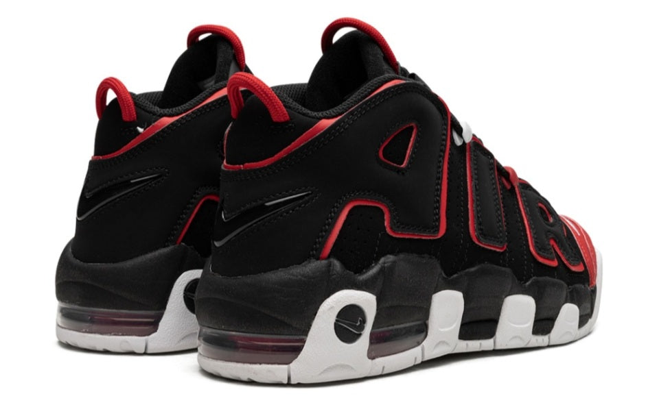 Nike Air More Uptempo GS Black White University Red