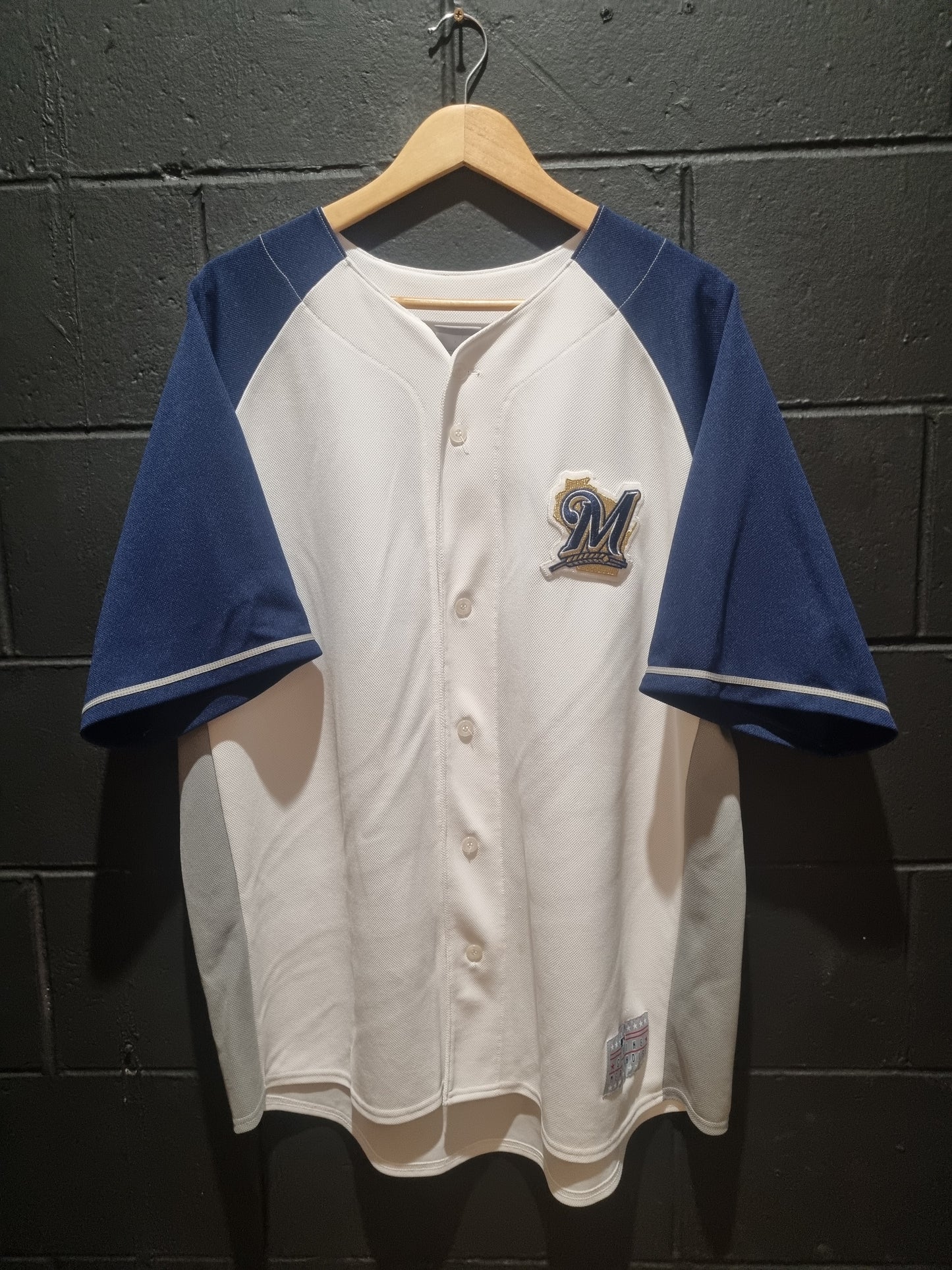 Milwaukee Brewers Zach Greinke Replica Majestic 2XL