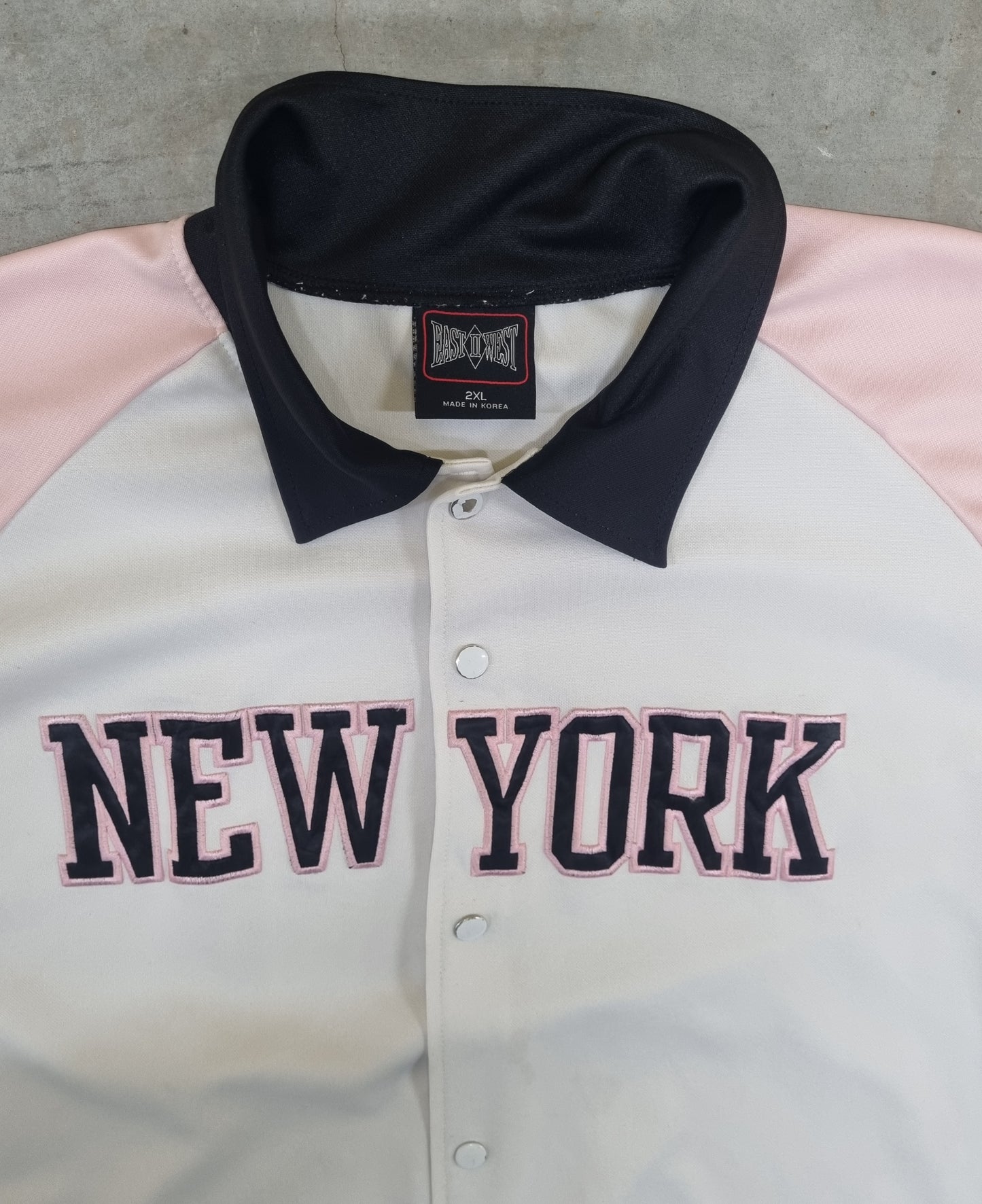 New York Pink Baseball Jersey Made in Korea 2XL
