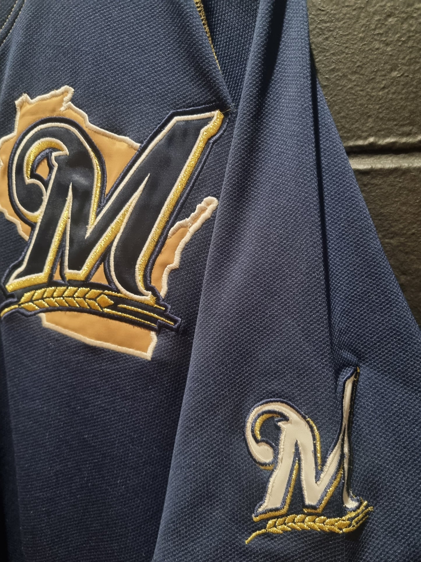 Milwaukee Brewers Braun Nike Drifit Large