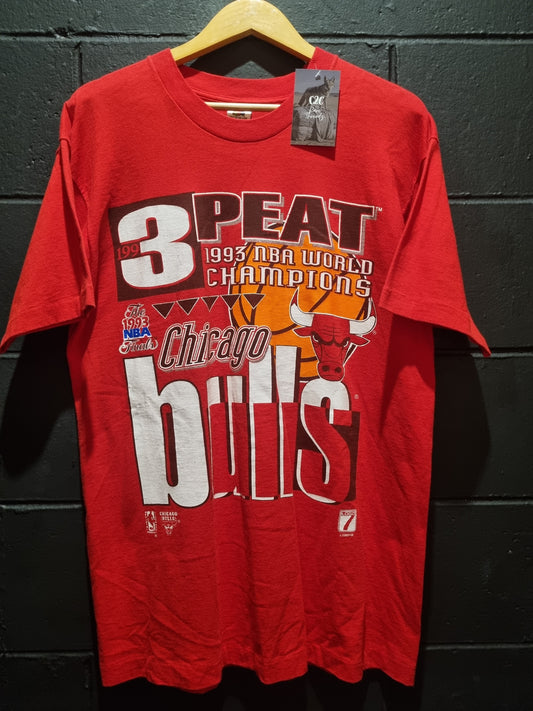 True Vintage Chicago Bulls 3 Peat 1993 Logo7 Large