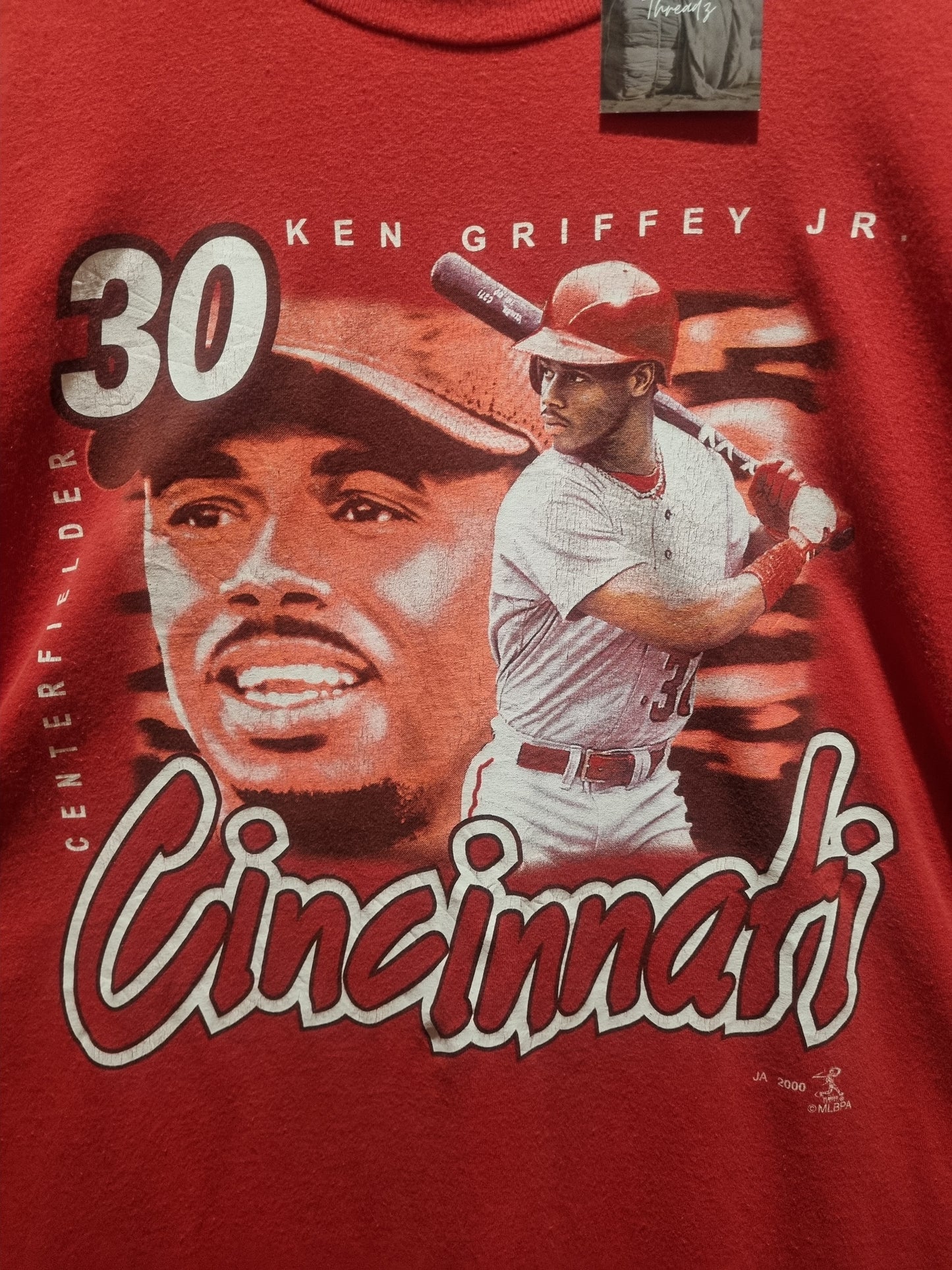 Historical Ken Griffey Jr. Cincinnati Reds 2000 Made by Sport Attack XL