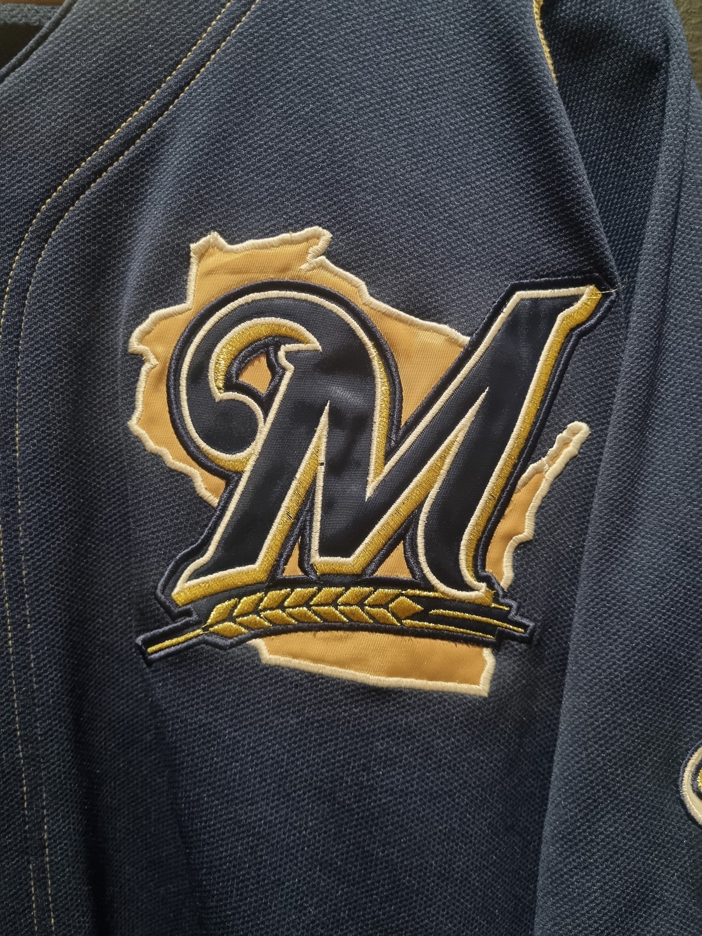 Milwaukee Brewers Braun Nike Drifit Large