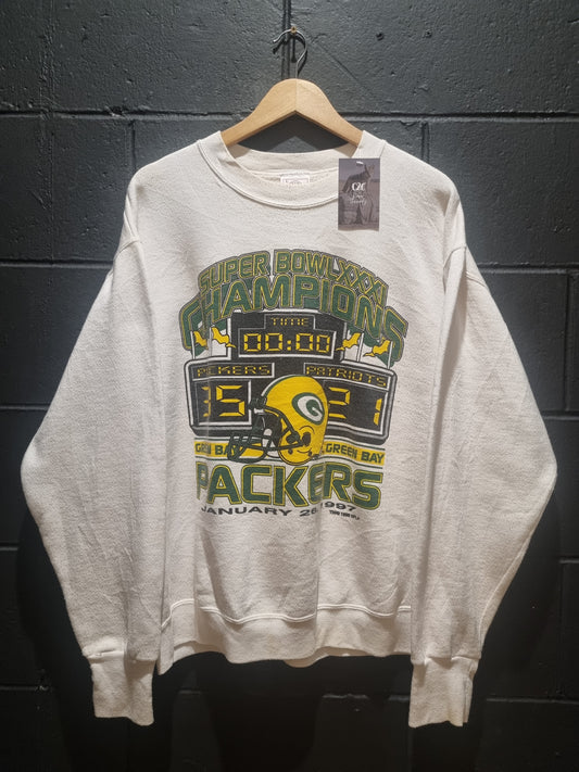 True Vintage Green Bay Packers Super Bowl Champions 1997 NFLP Made in USA Large