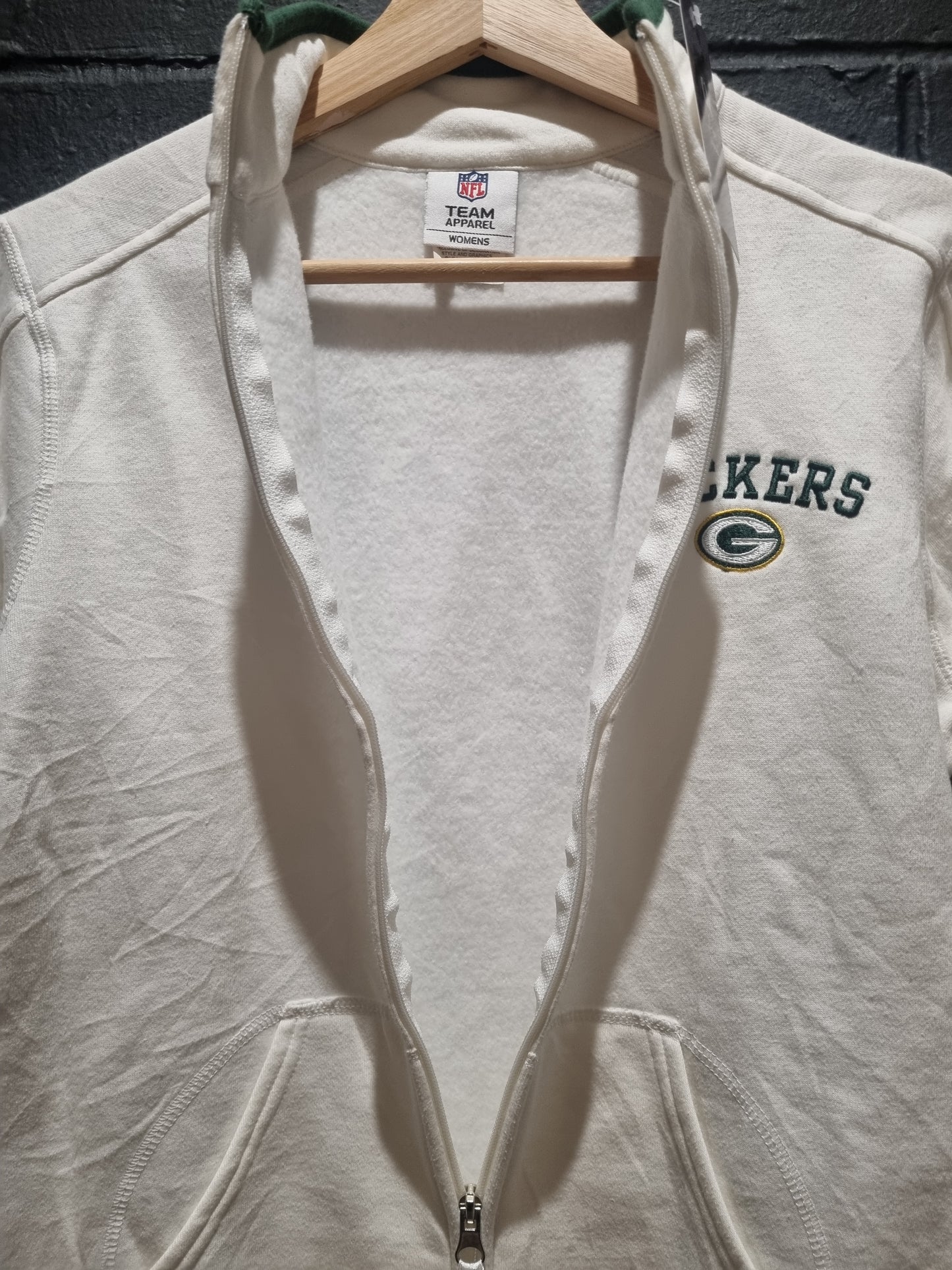 Green Bay Packers Ladies NFL White Jacket Small