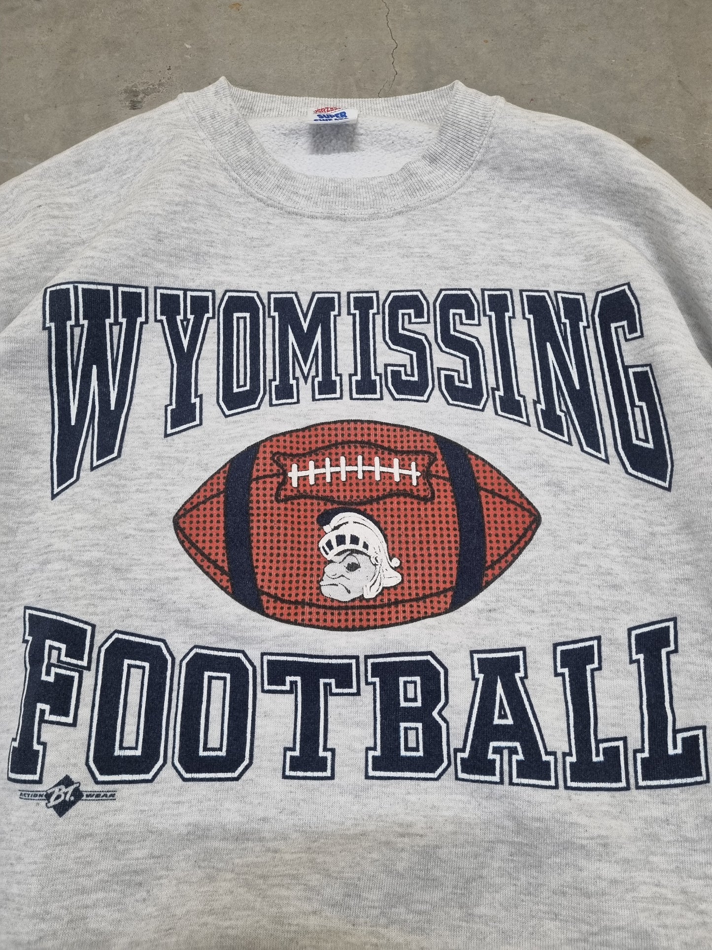 Wyomissing Spartans Football Made in USA Jerzees Super Sweats Large