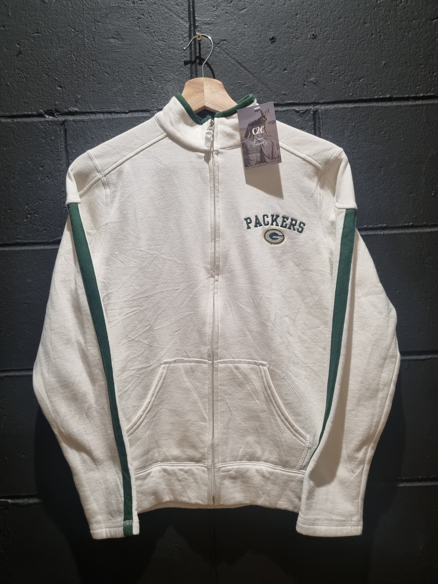 Green Bay Packers Ladies NFL White Jacket Small