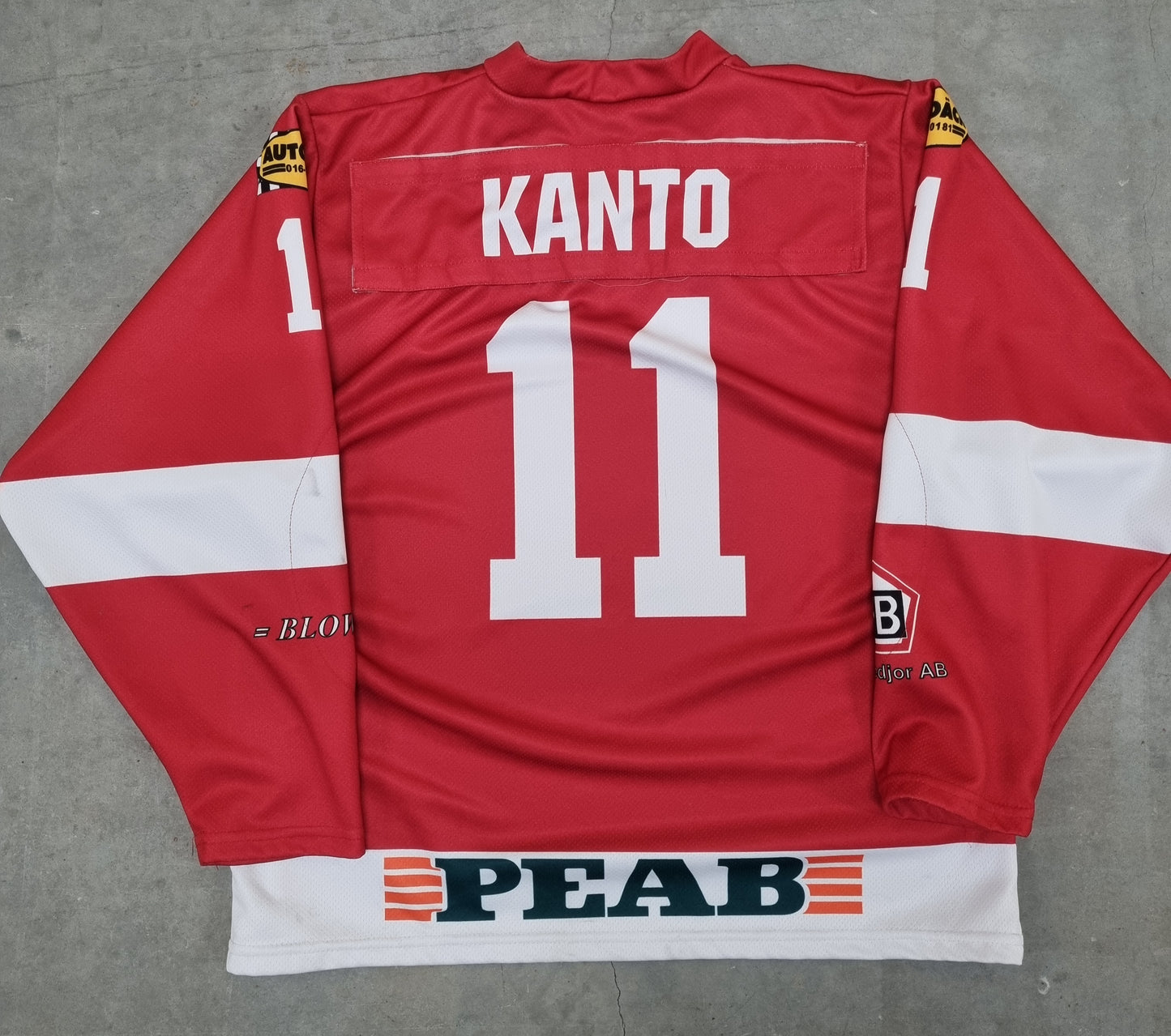 Rare 1945 Lindin Eskilstuna Sweden Player Kanto Hockey Jersey Youth L/XL