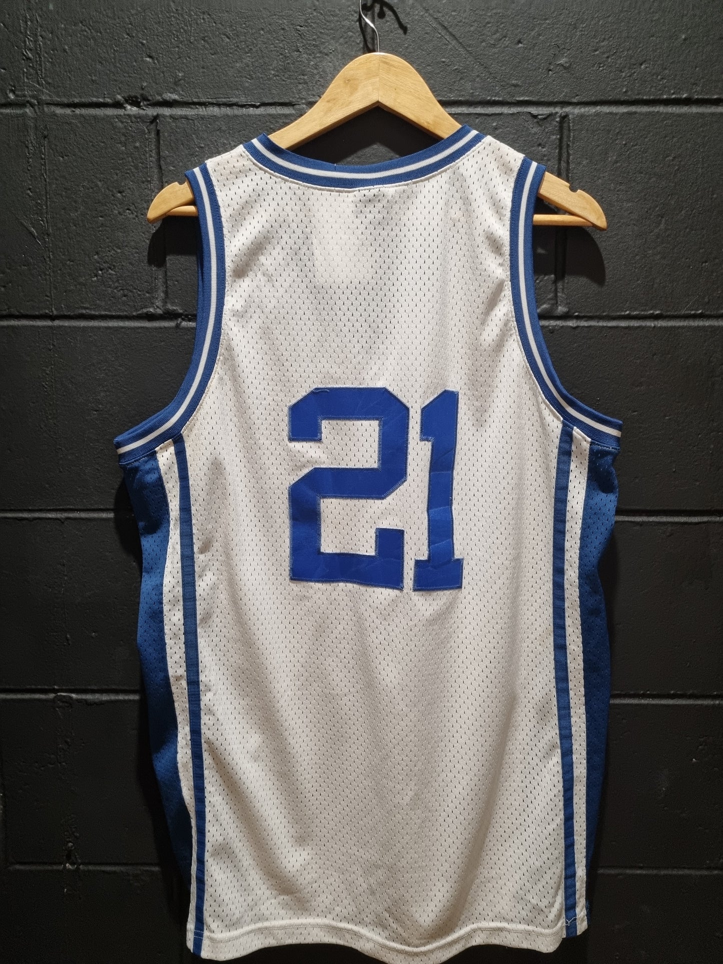 Vintage Duke Blue Devils 21 Nike Elite +2 Length Made in Korea Large