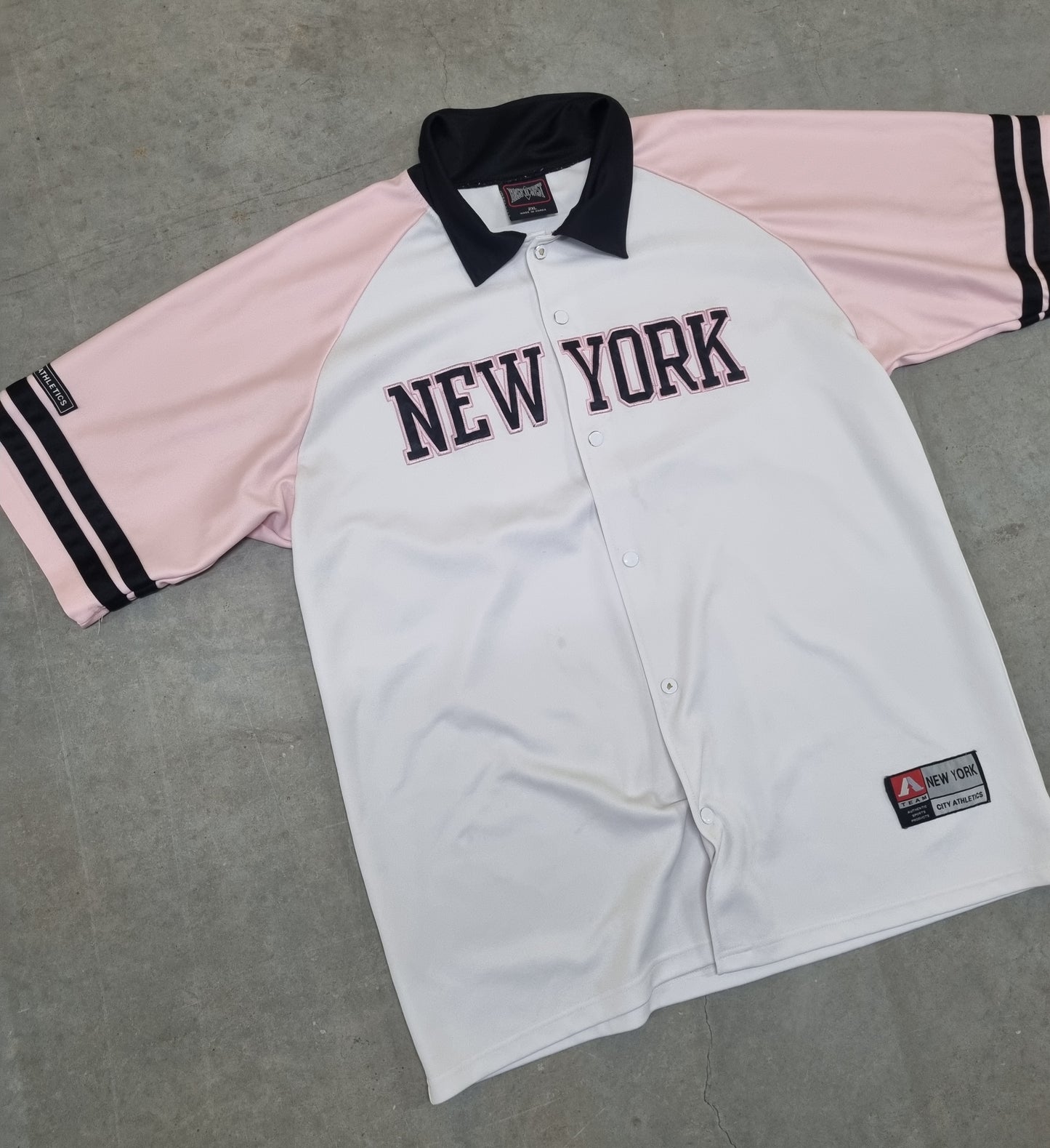 New York Pink Baseball Jersey Made in Korea 2XL