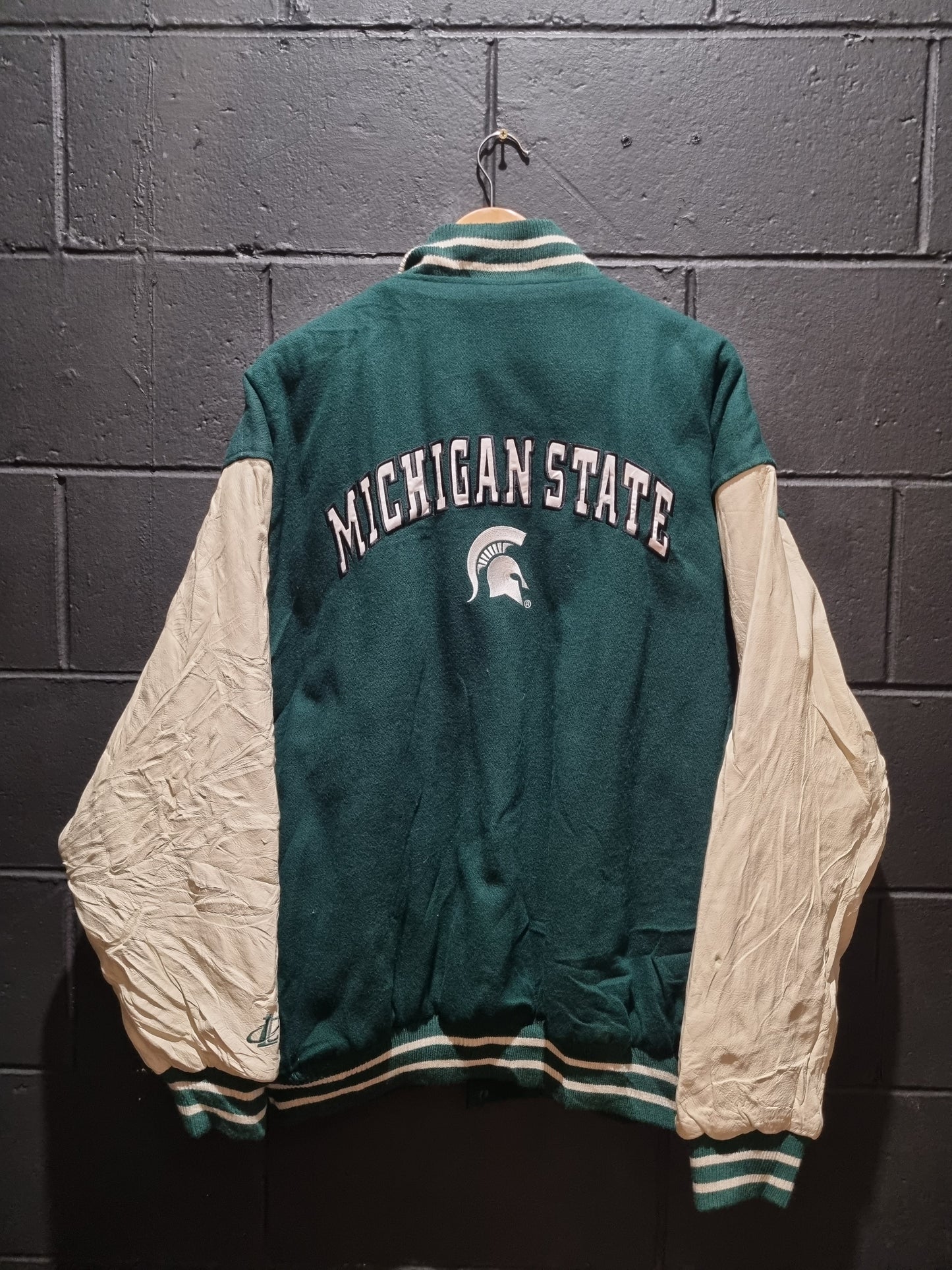 True Vintage Michigan State Spartans Logo Athletic Letterman Jacket XL