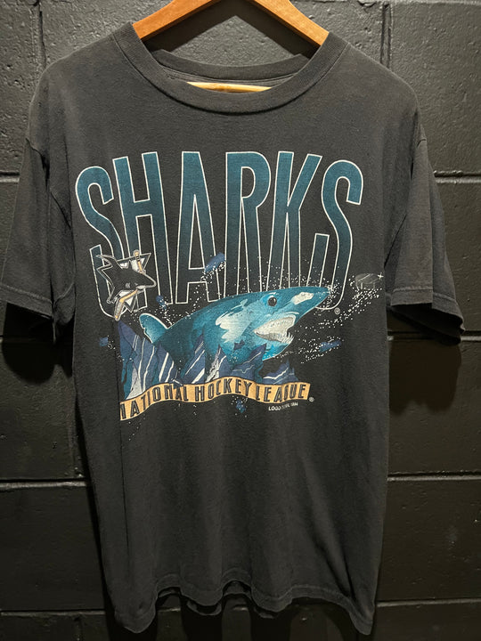 True Vintage San Jose Sharks 1994 NHL T-shirt Large