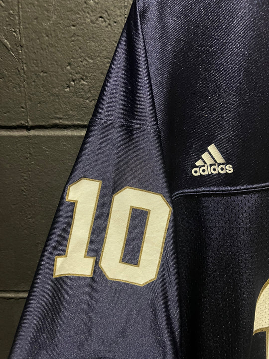 Notre Dame Adidas Regular Season NCAA Jersey #10 2XL