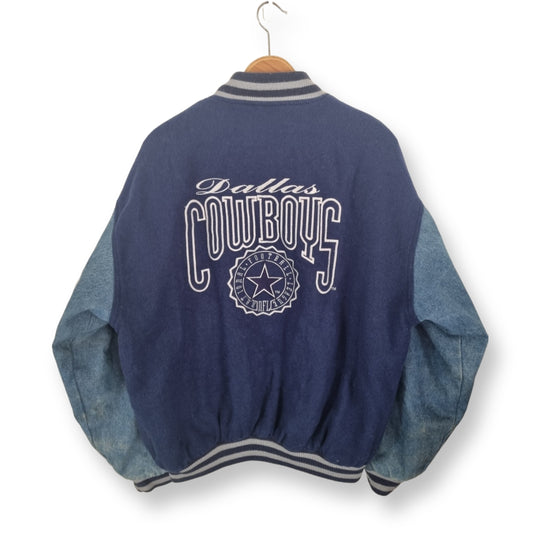 Logo Athletic Dallas Cowboys Denim Jacket Large