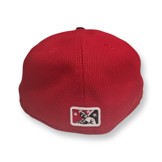 New Era 59Fifty Salem-Keizer Volcanoes Fitted MiLB Baseball Red 7 1/8