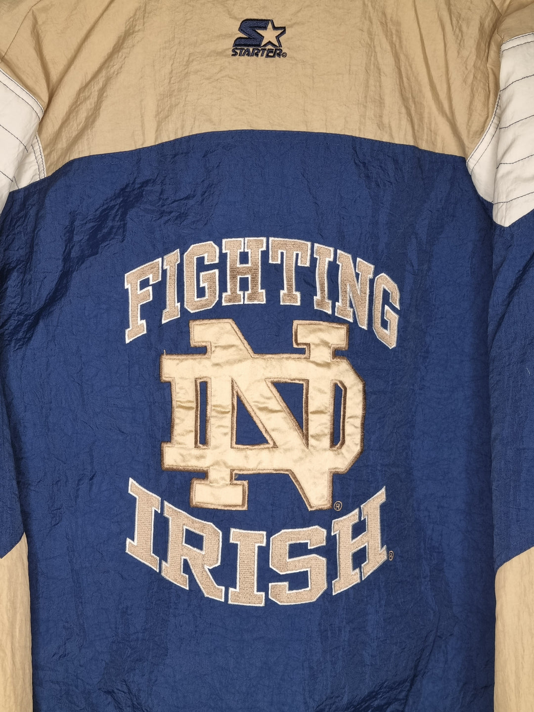 Starter Notre Dame Fighting Irish Half Zipper Oversized Hoodie XL